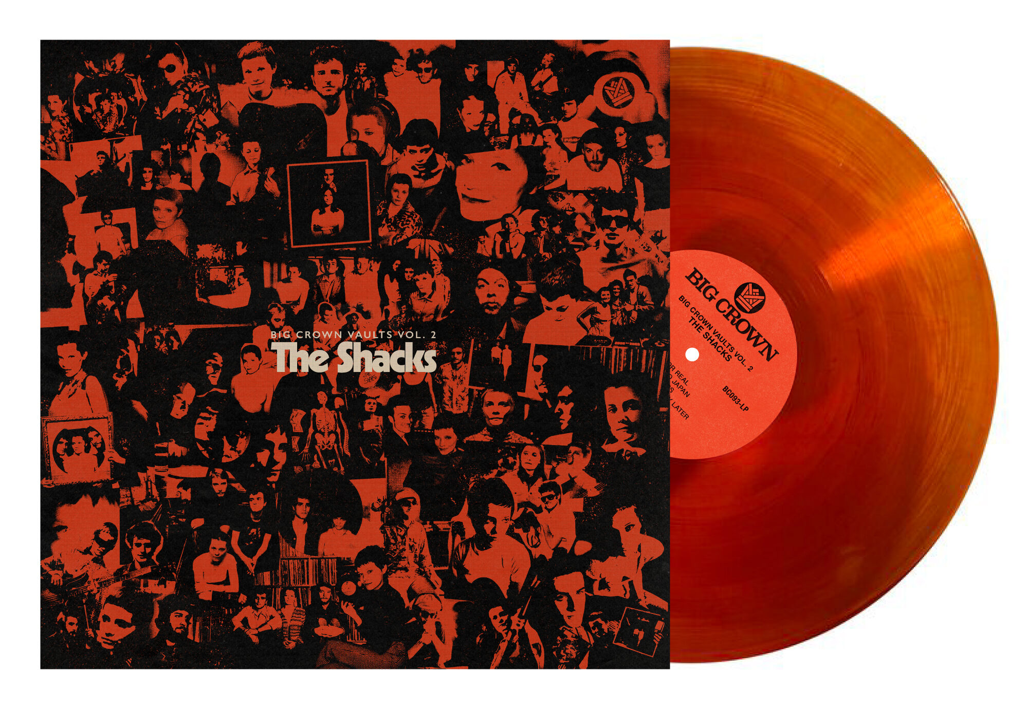 Big Crown Vaults Vol.2 The Shacks LP vinyle orange transparent