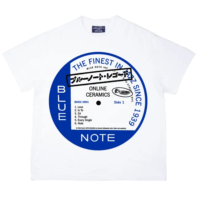 Blue Note Online Ceramics BREC-00192 T-Shirt Blanc Coton