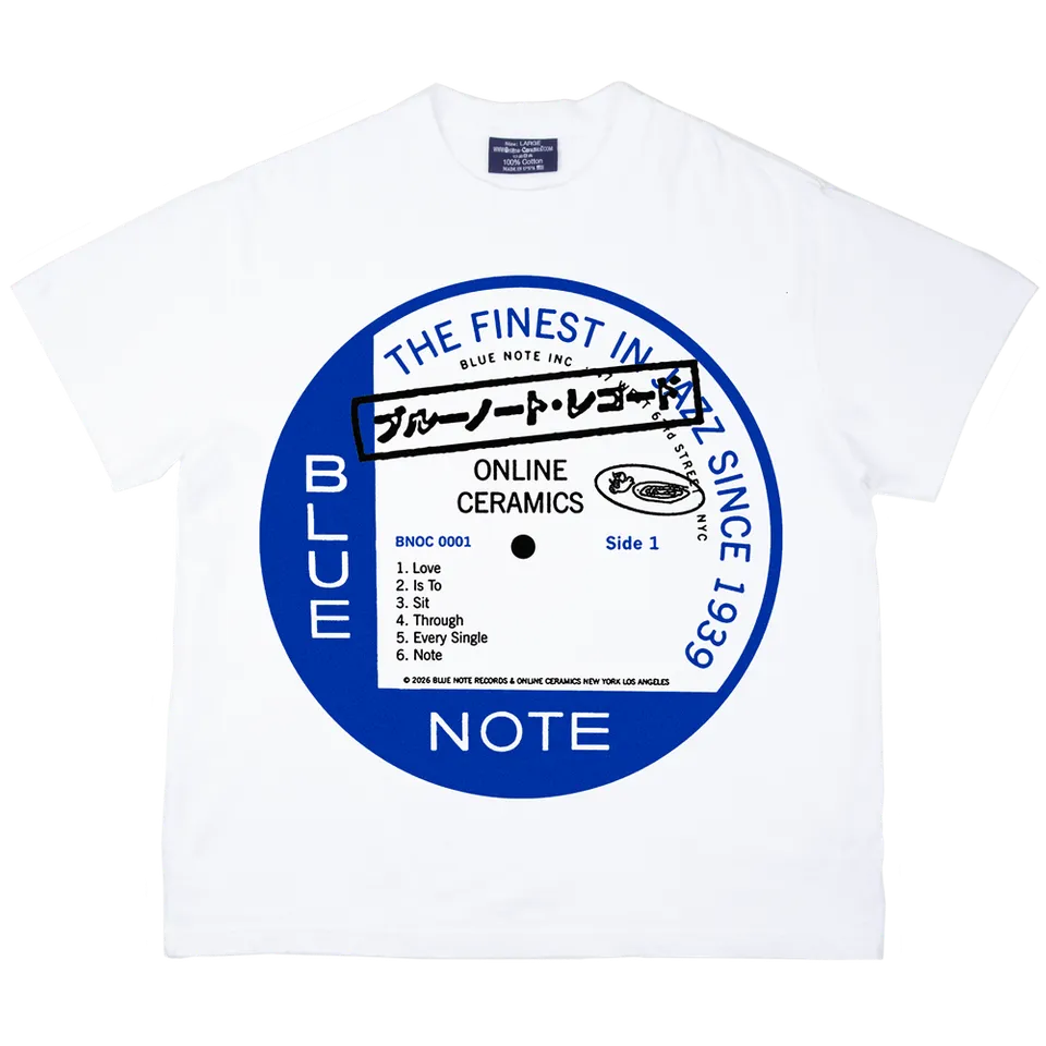 Blue Note Online Ceramics BREC-00192 T-Shirt Blanc Coton