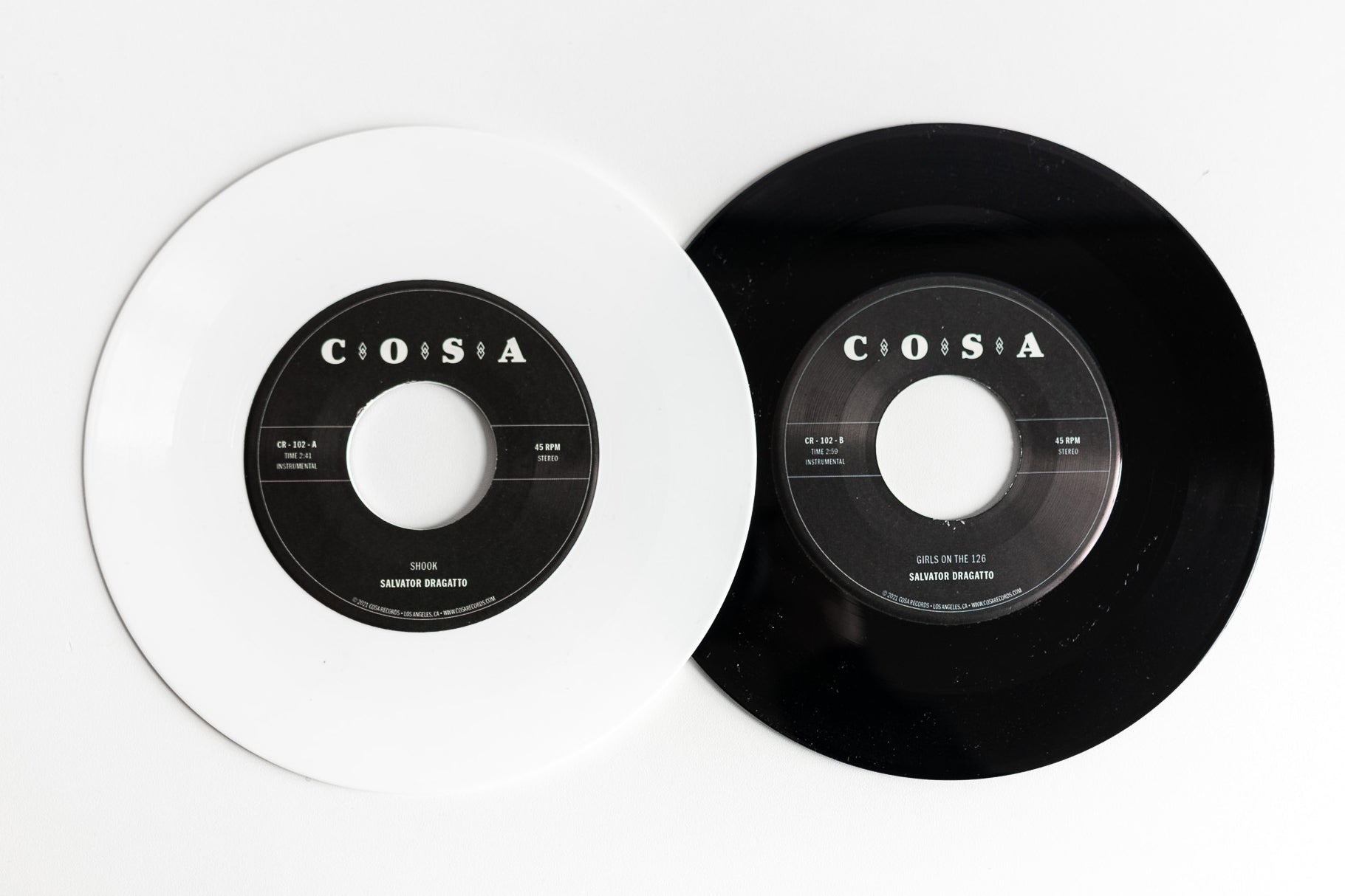 Salvator Dragatto N°1 45T vinyle blanc instrumental
