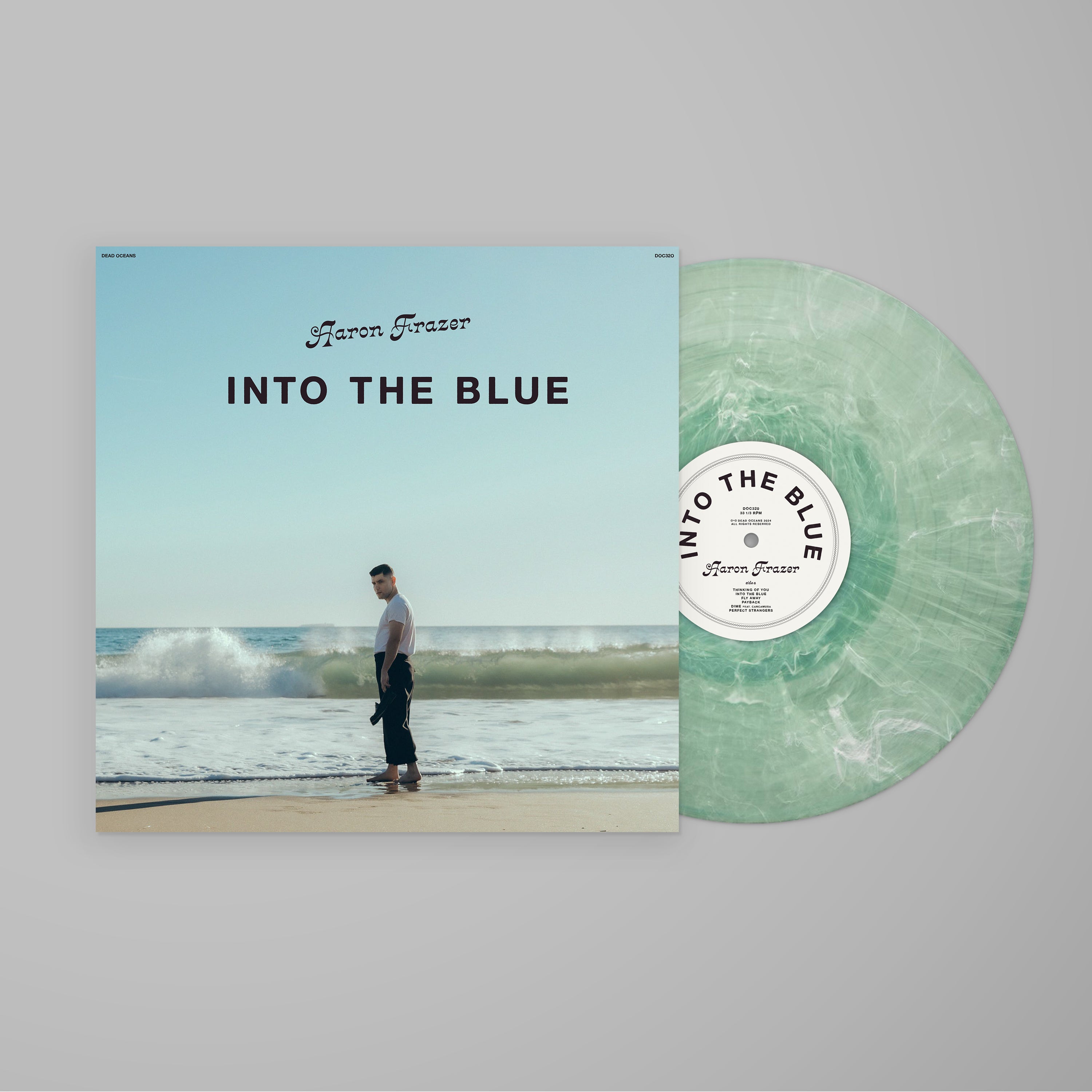 Aaron Frazer Into The Blue vinyle LP turquoise