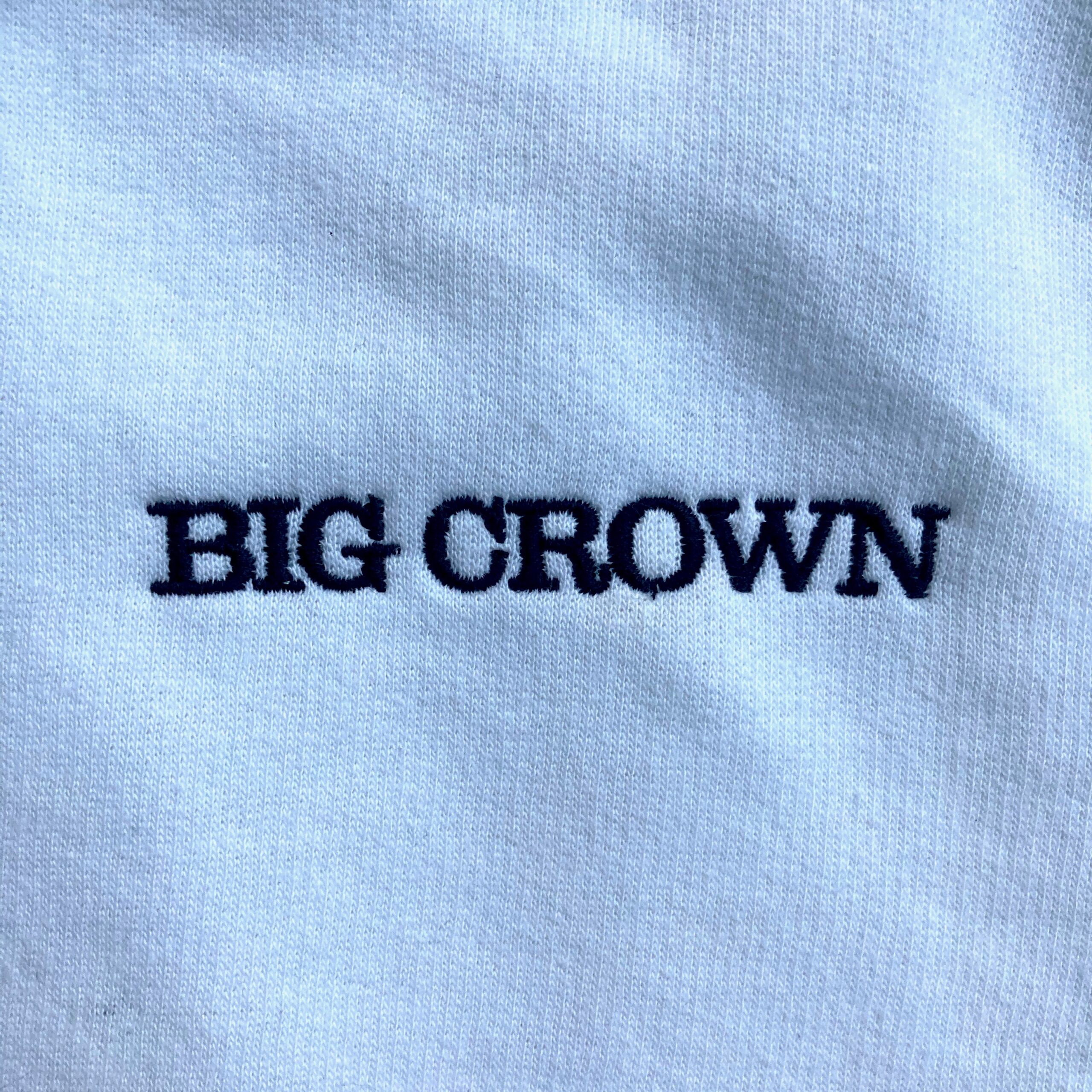 Big Crown Zip Hoodie blanc sweat capuche brodé