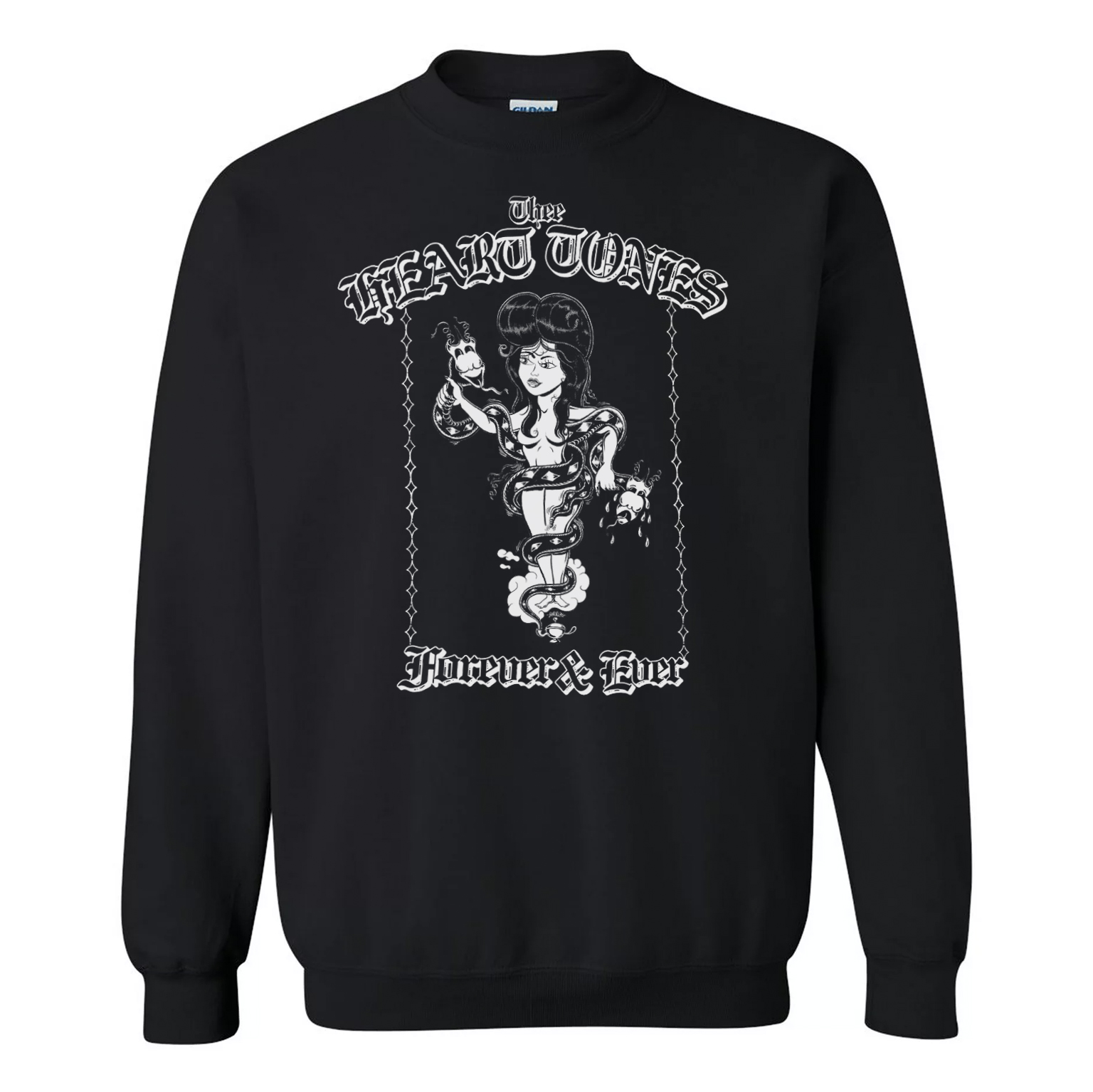 Big Crown Records Serpent Lady sweatshirt col rond illustré