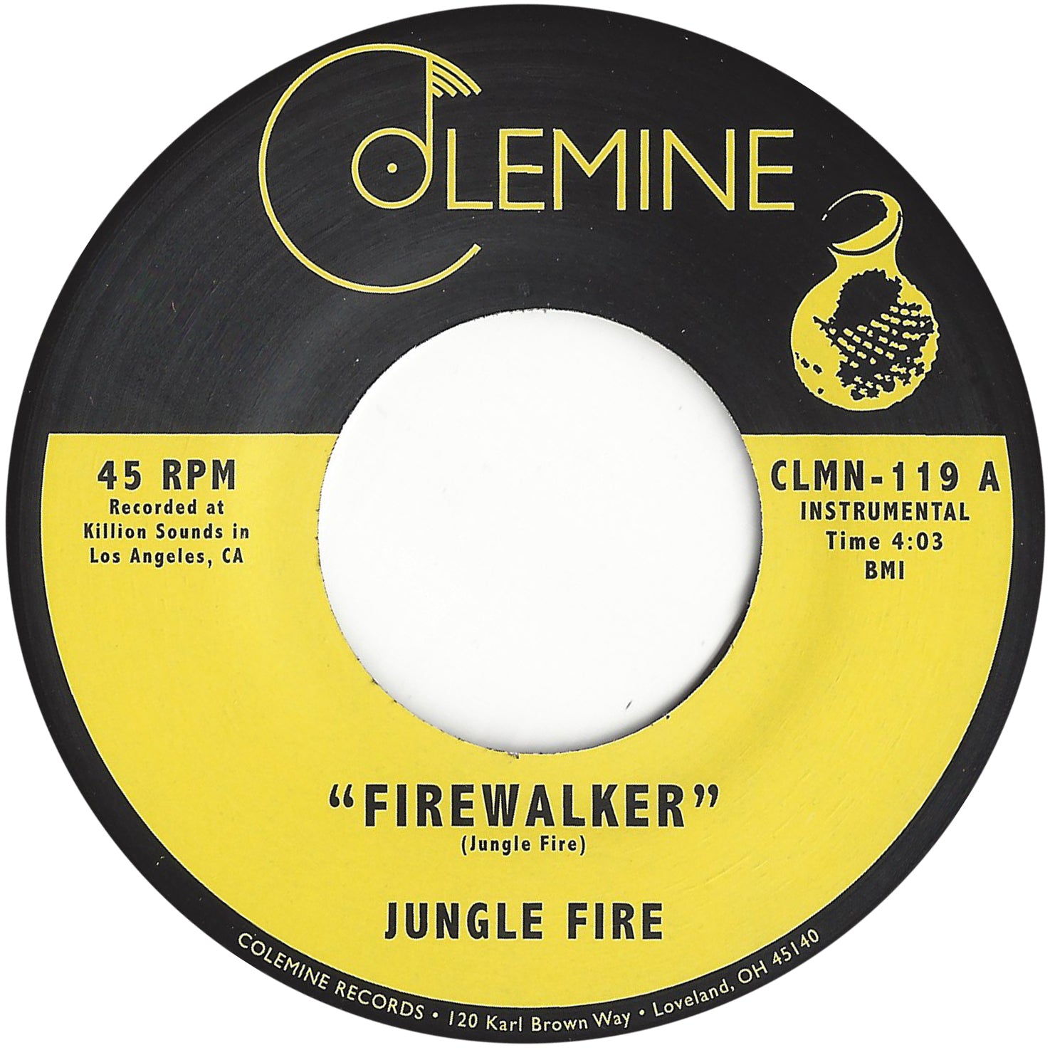 Jungle Fire Firewalker 45 tours vinyle noir afrobeat funk