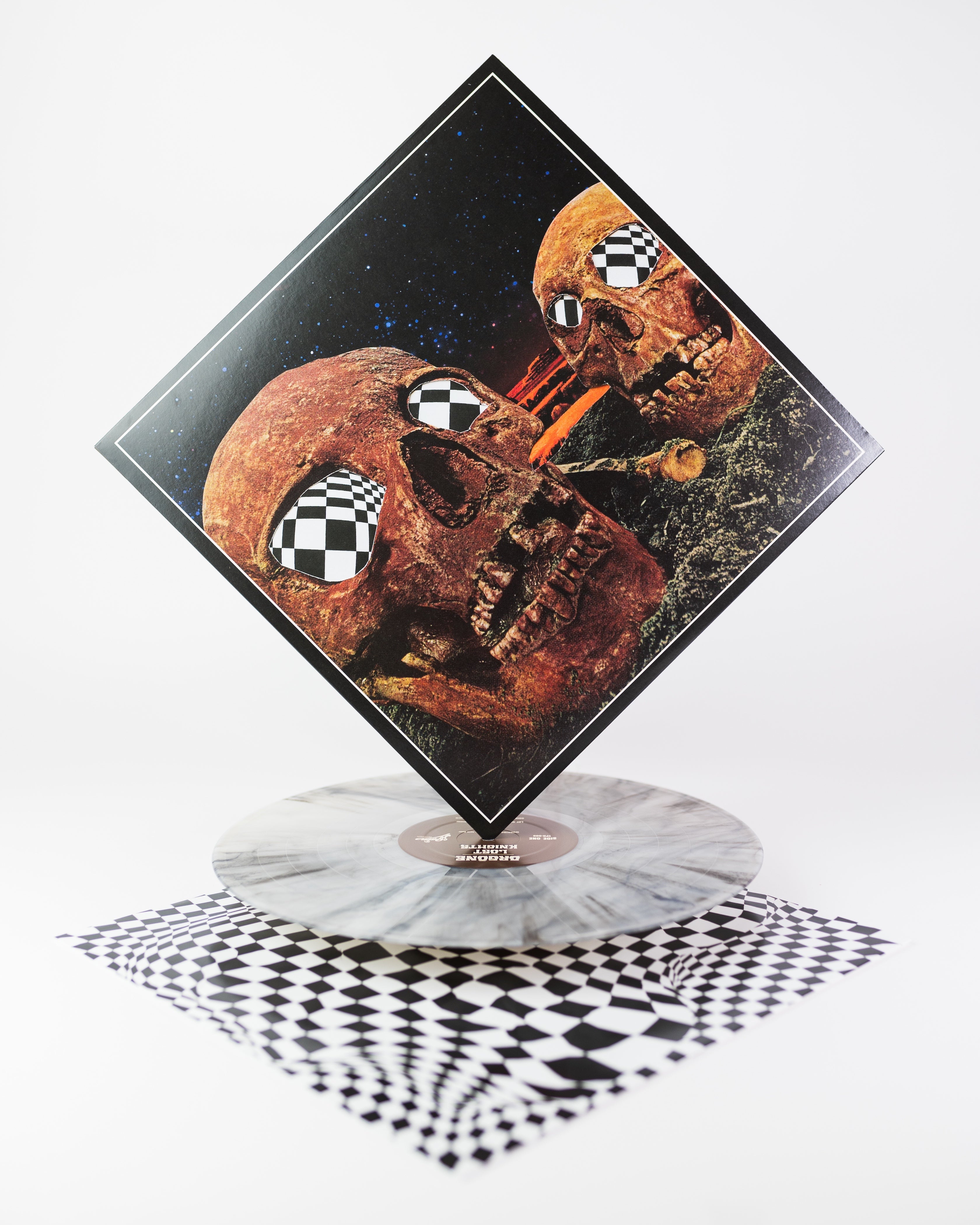 Orgone Lost Knights vinyle LP marbré blanc noir