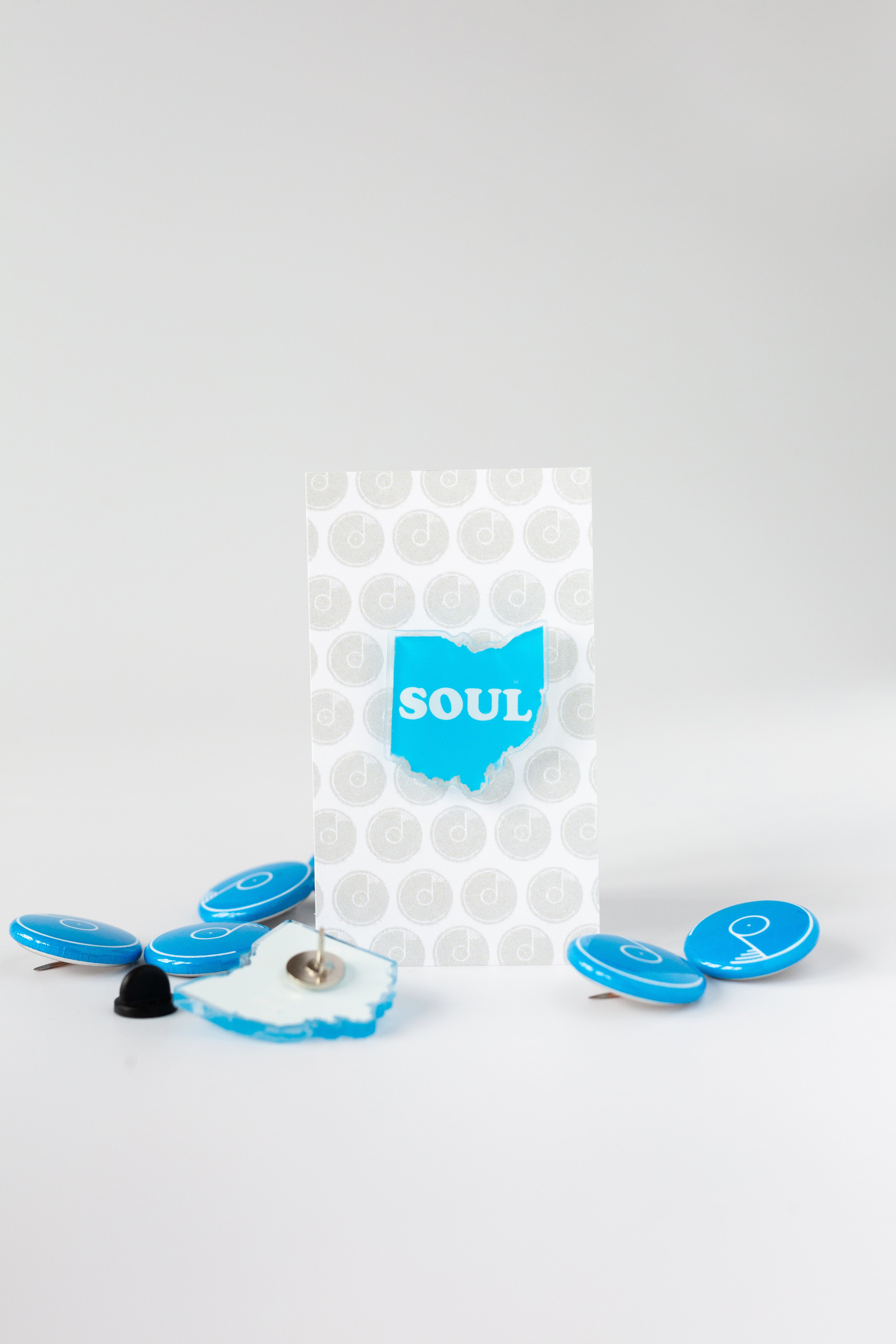 Ohio Soul Pin's émail 1 pouce accessoire veste sac