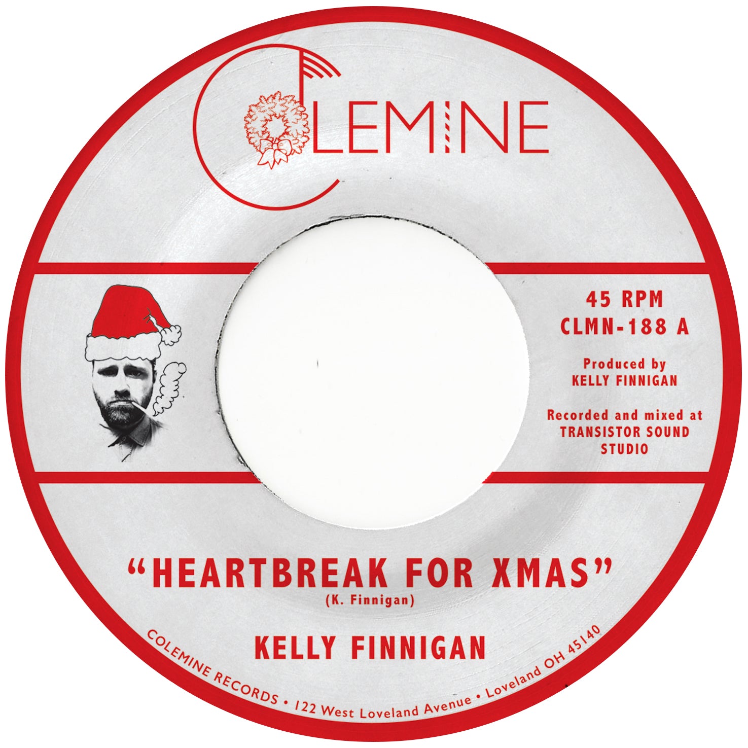 Kelly Finnigan Heartbreak For Christmas 45 tours vert