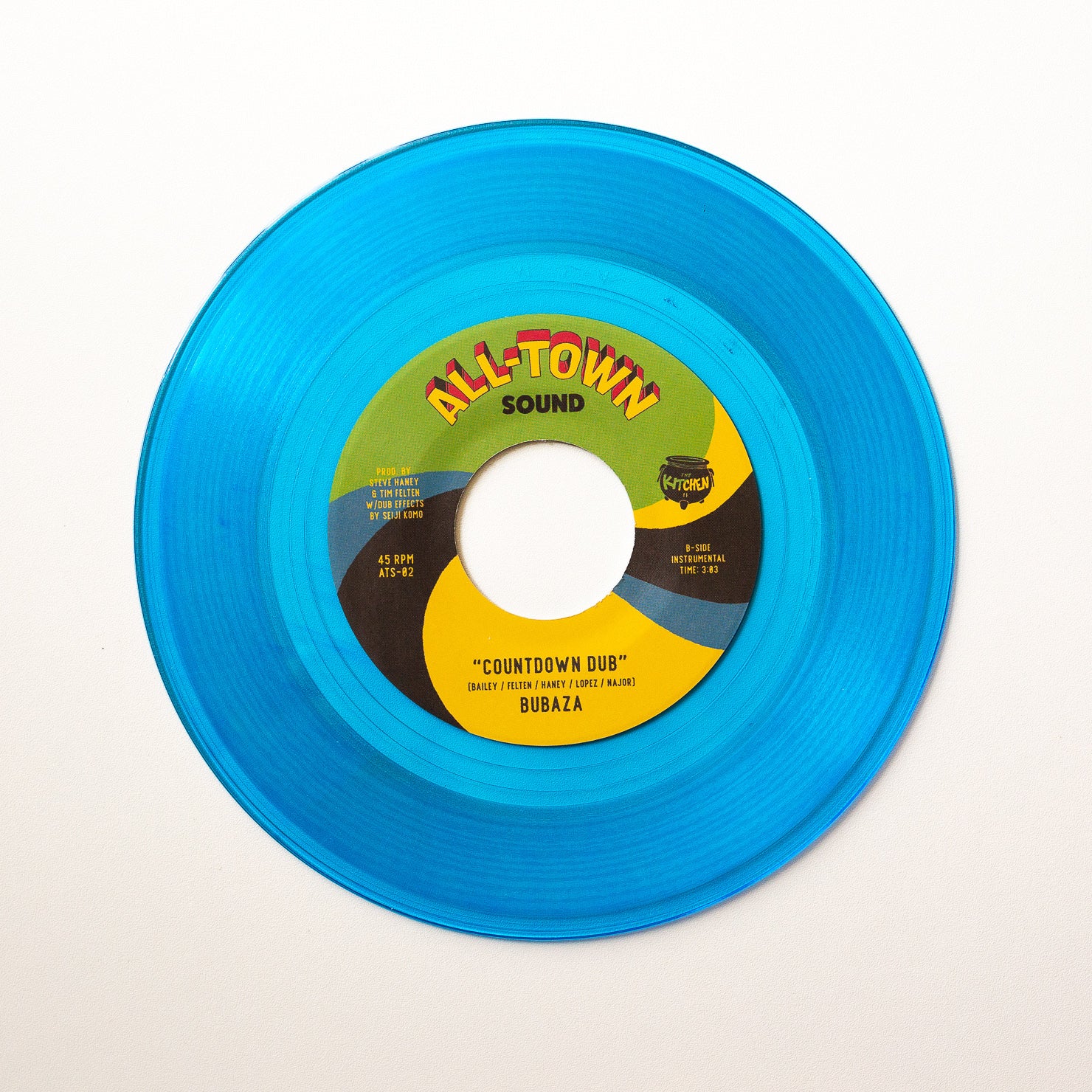 Bubaza Battlestar 7 pouces vinyle bleu afrobeat