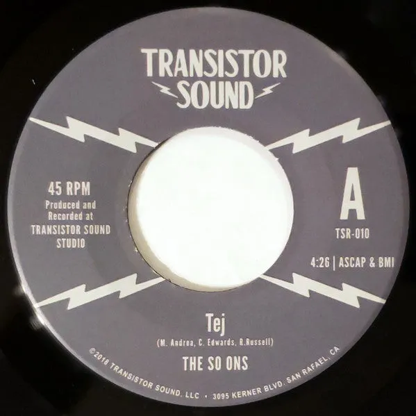 The So Ons Tej 45T vinyle noir afro soul