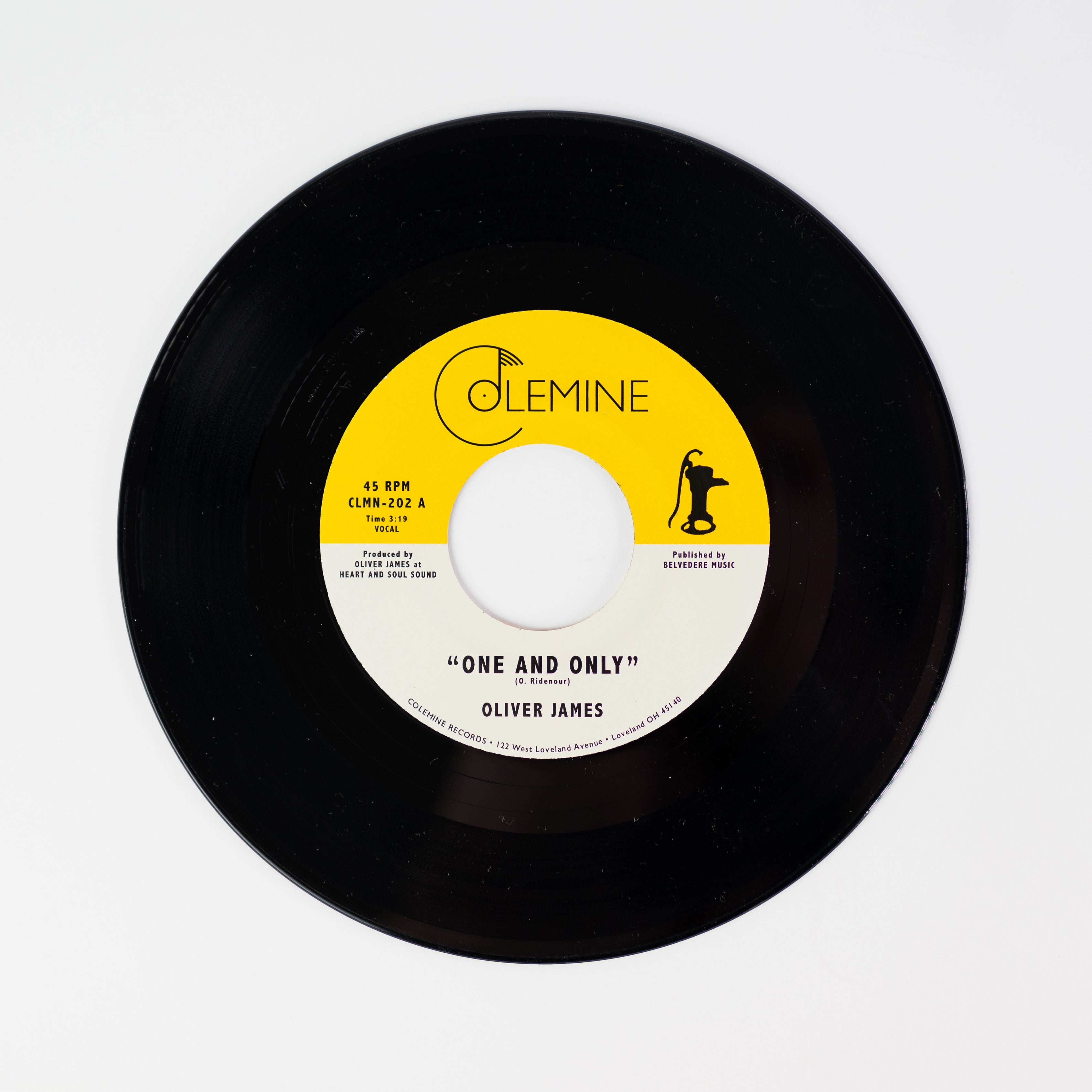 Oliver James One and Only 45 tours vinyle jaune