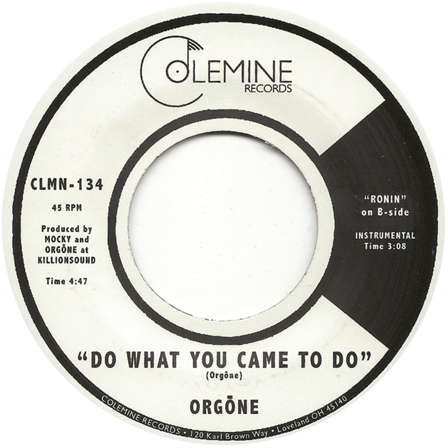 Orgone Do What You Came To Do 45 tours couleur funk