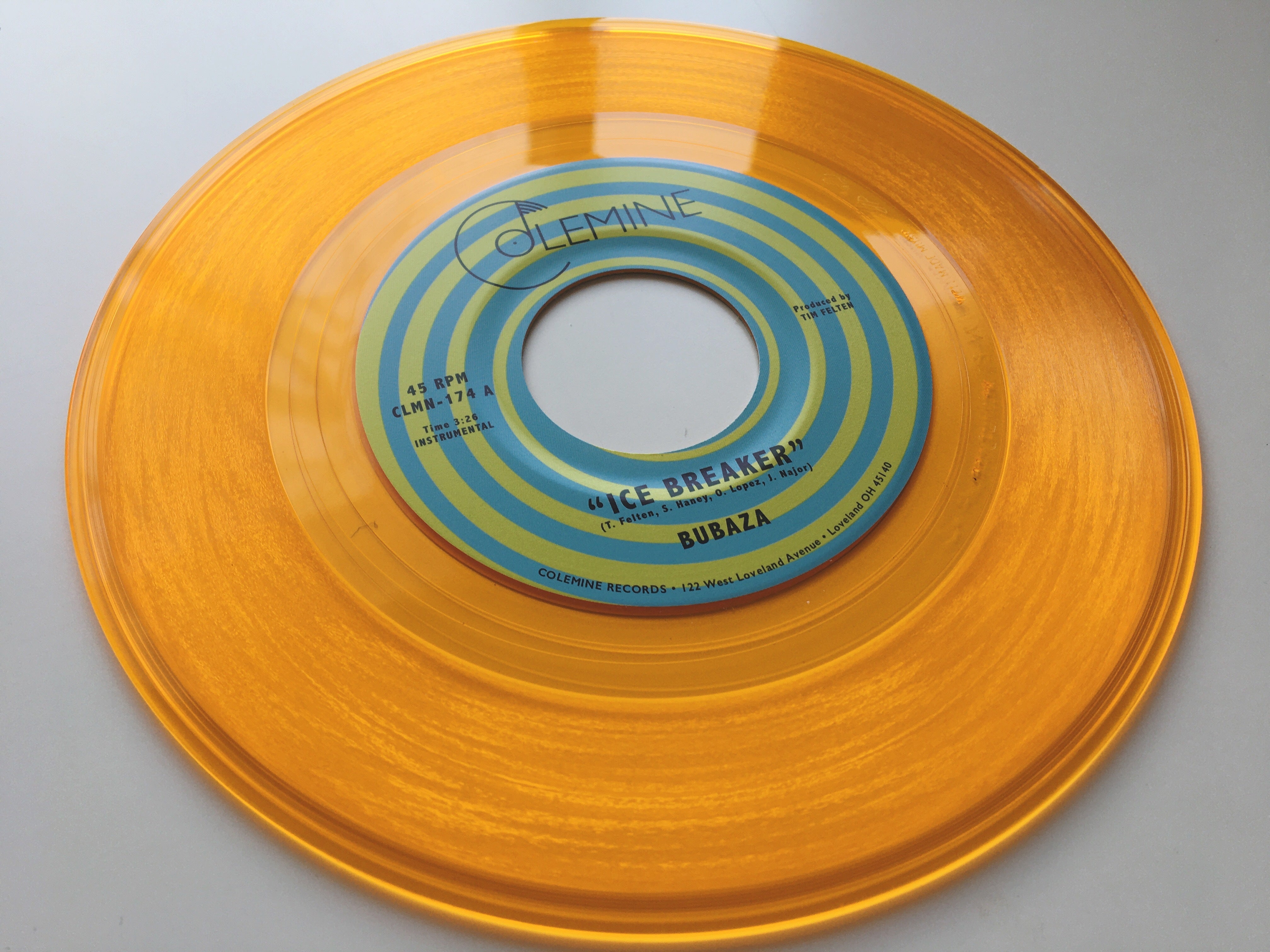Bubaza Ice Breaker 45 tours vinyle orange funk latin