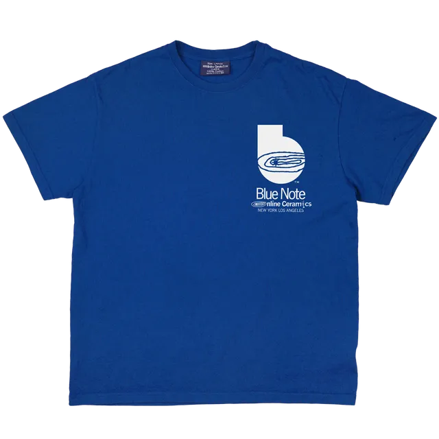 Blue Note x Online Ceramics T-shirt bleu coton taille S