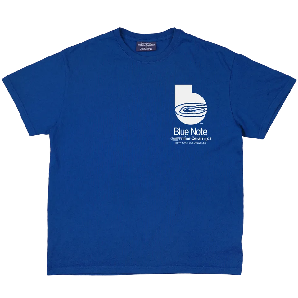 Blue Note x Online Ceramics T-shirt bleu coton taille S