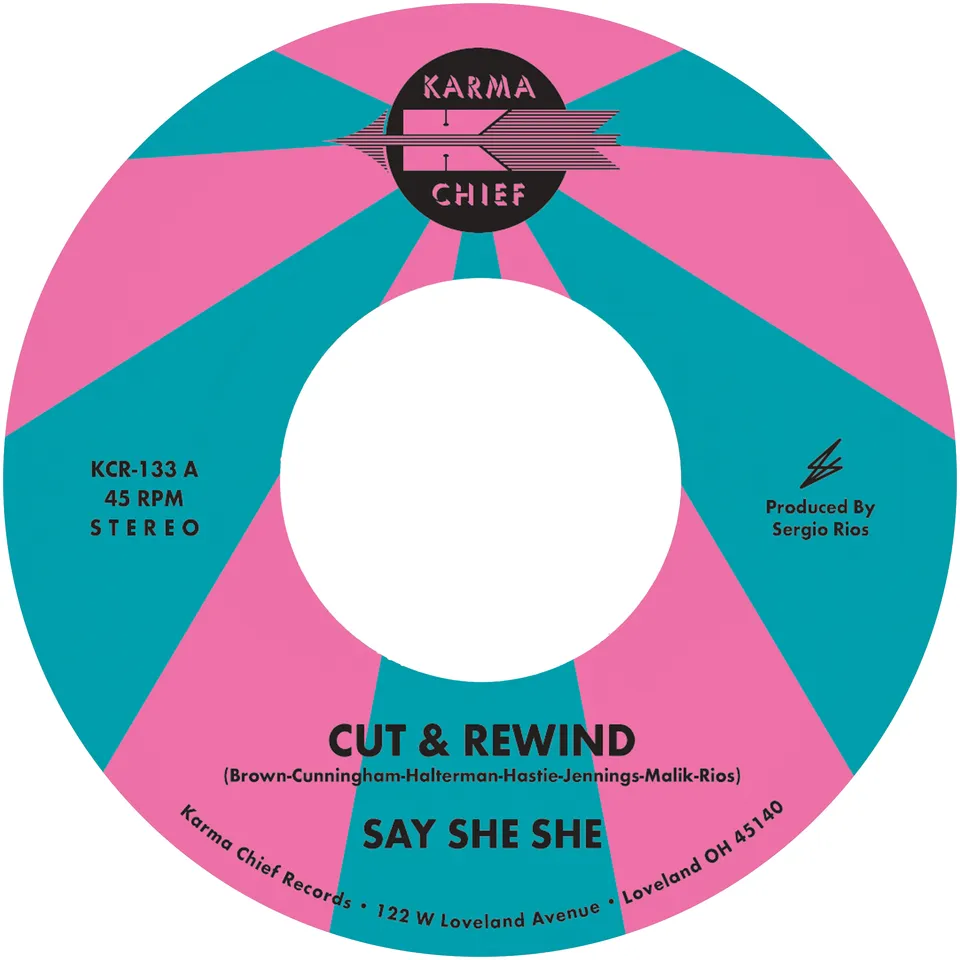 Say She She Cut & Rewind 45 tours vinyle rose disco