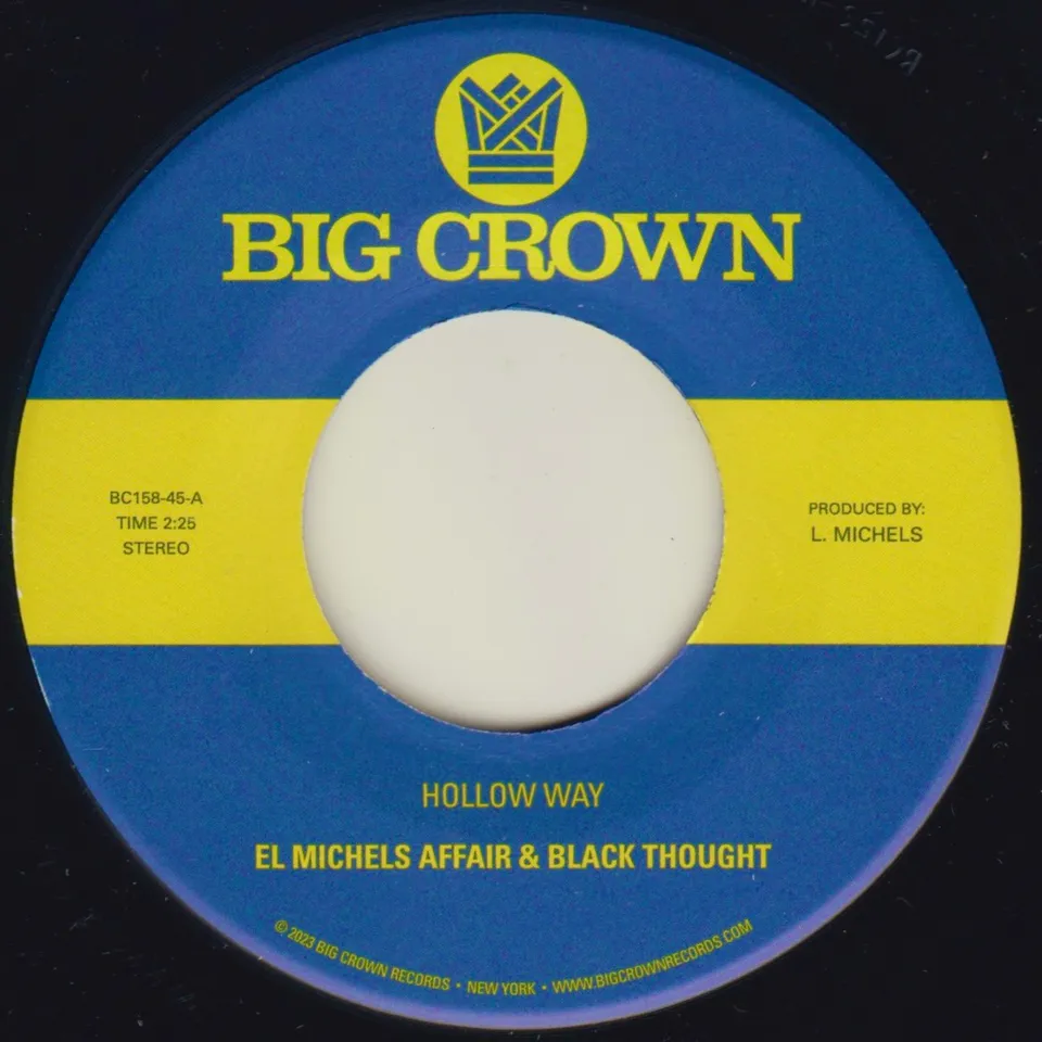 El Michels & Black Thought Hollow Way 7" vinyle 45 tours