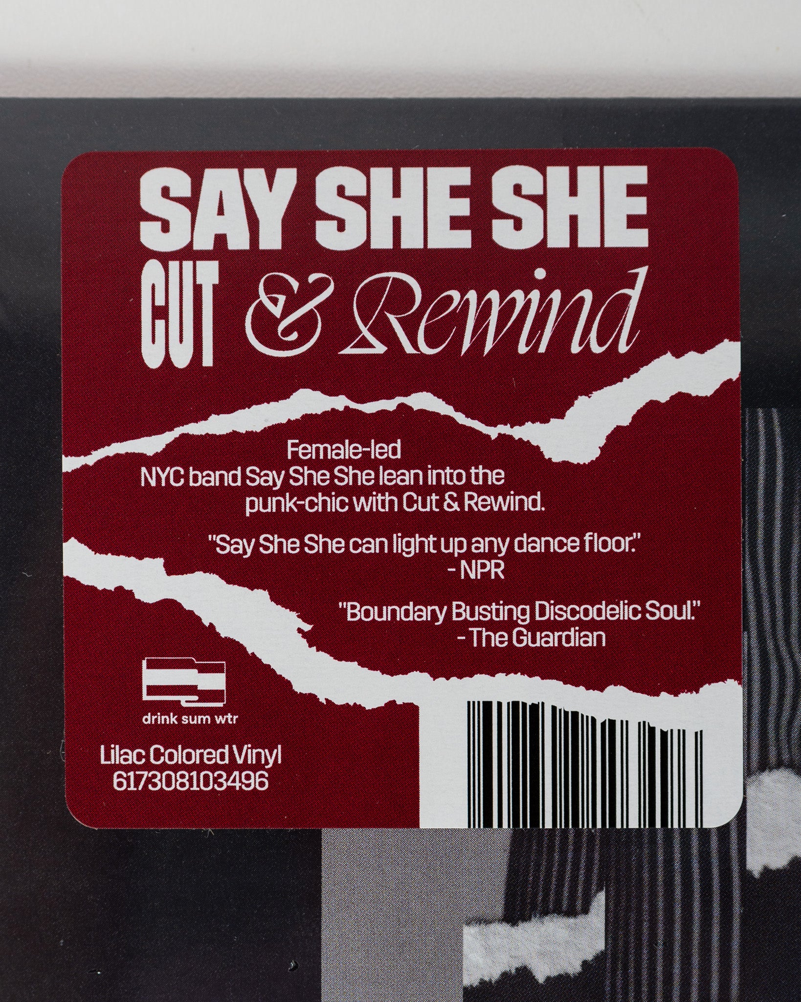 Say She She Cut & Rewind vinyle LP lilas disco soul