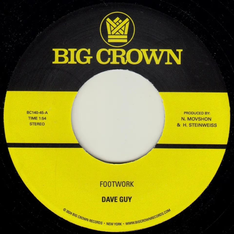 Big Crown Dave Guy Footwork vinyle 7" 45 tours single