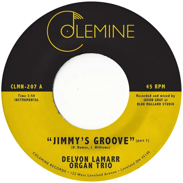 Delvon Lamarr Jimmy's Groove 45 tours 7 pouces funk