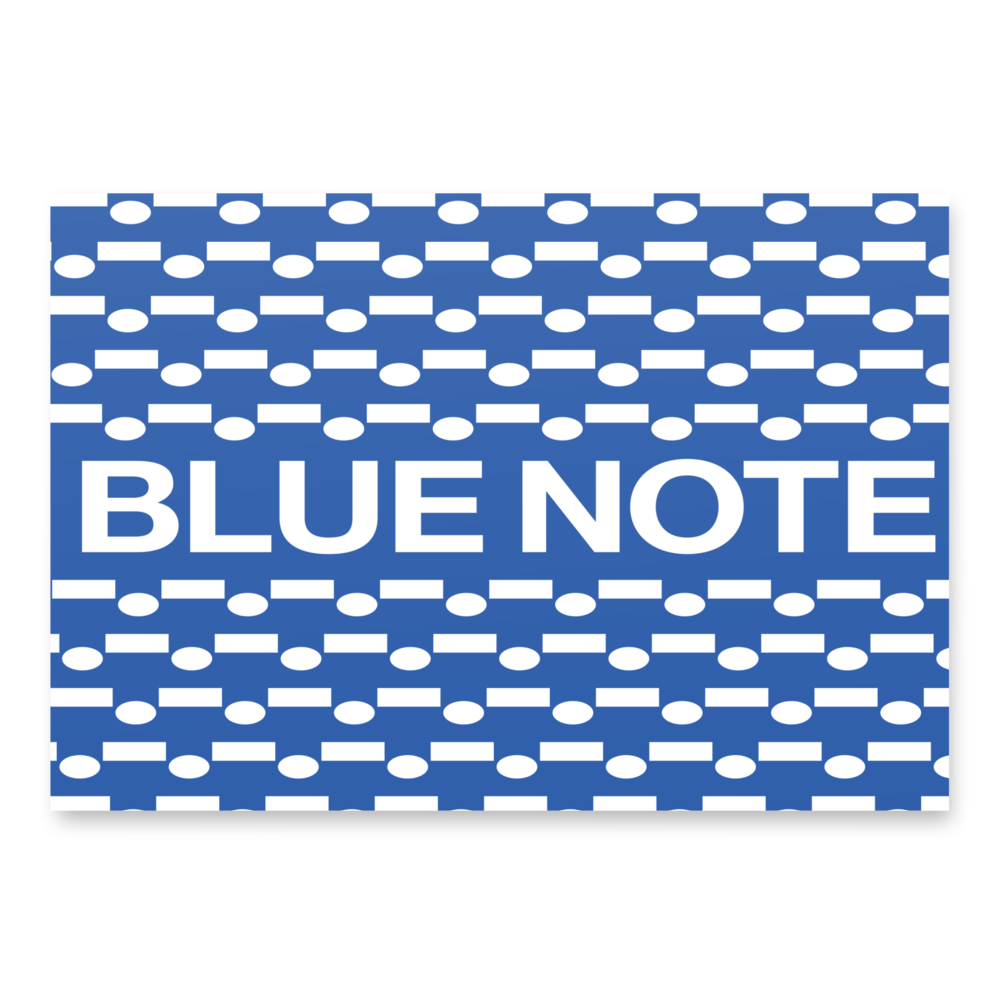 Blue Note Merch Papier Cadeau Set 3 Feuilles Logo