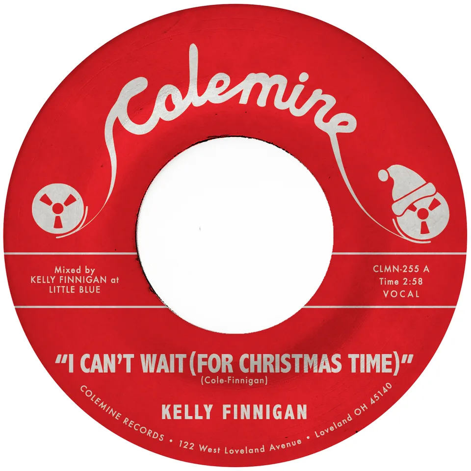 Kelly Finnigan I Can't Wait 45 tours vinyle blanc Noël