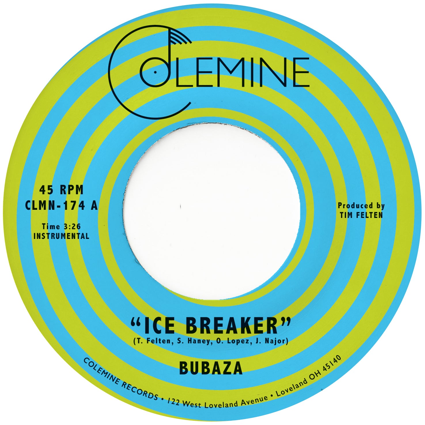 Bubaza Ice Breaker 45 tours vinyle orange funk latin
