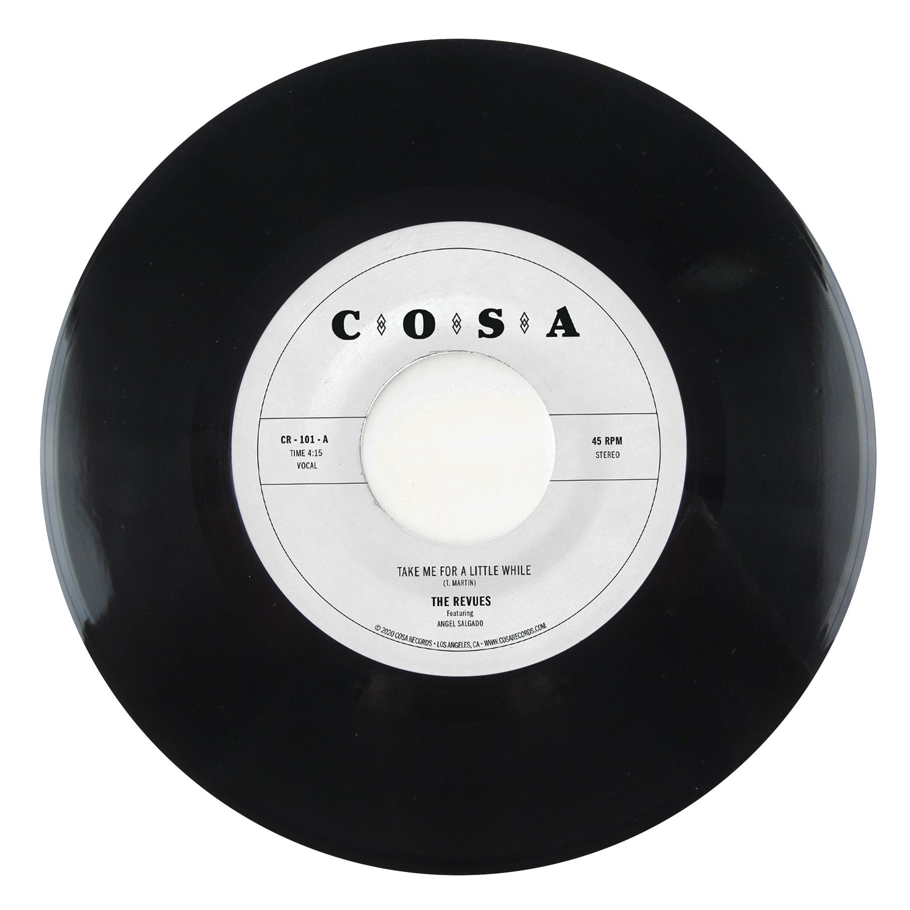 The Revues Take Me For A Little While 45 tours vinyle clair