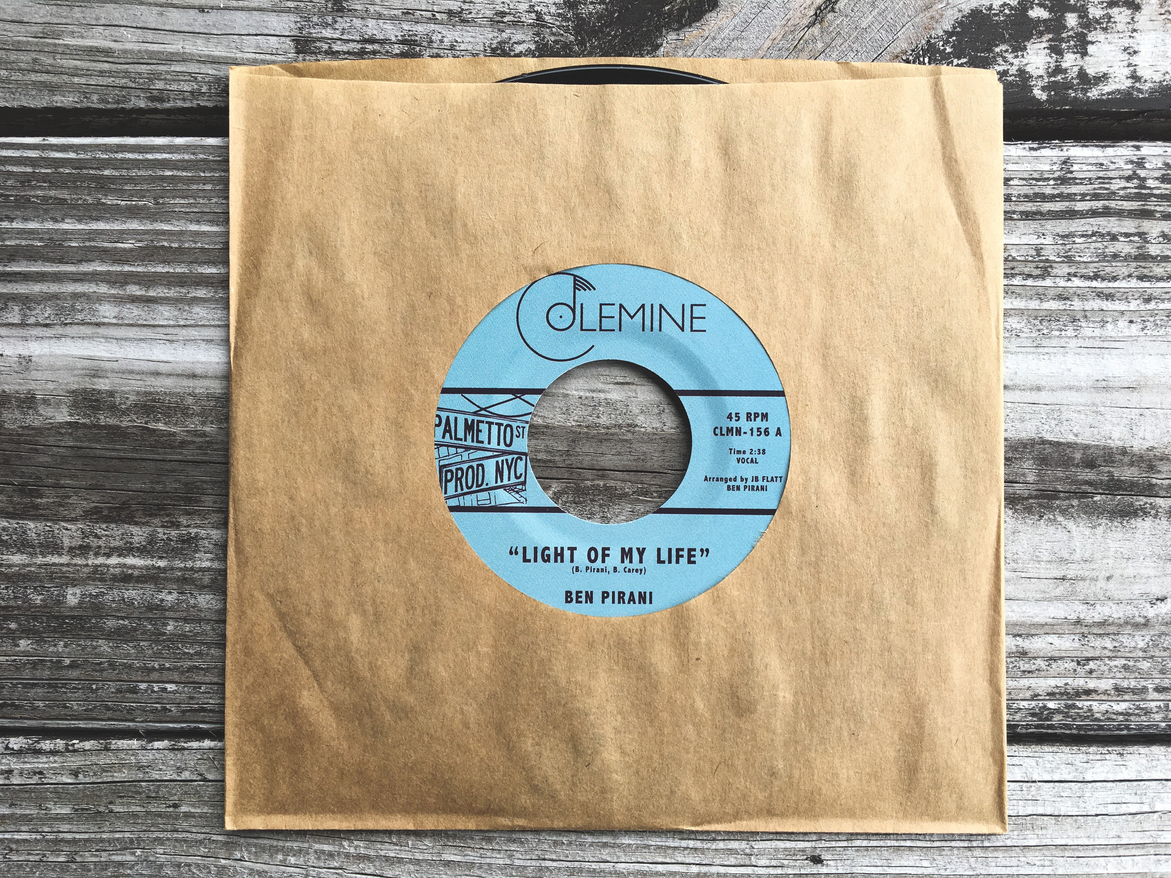 Ben Pirani Light Of My Life 45 tours vinyle 7" noir soul
