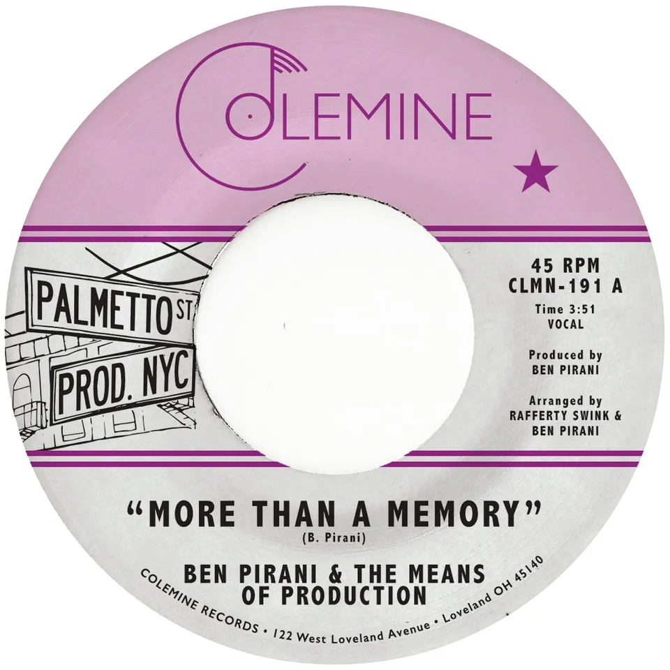Colemine Ben Pirani More Than A Memory 45T white label