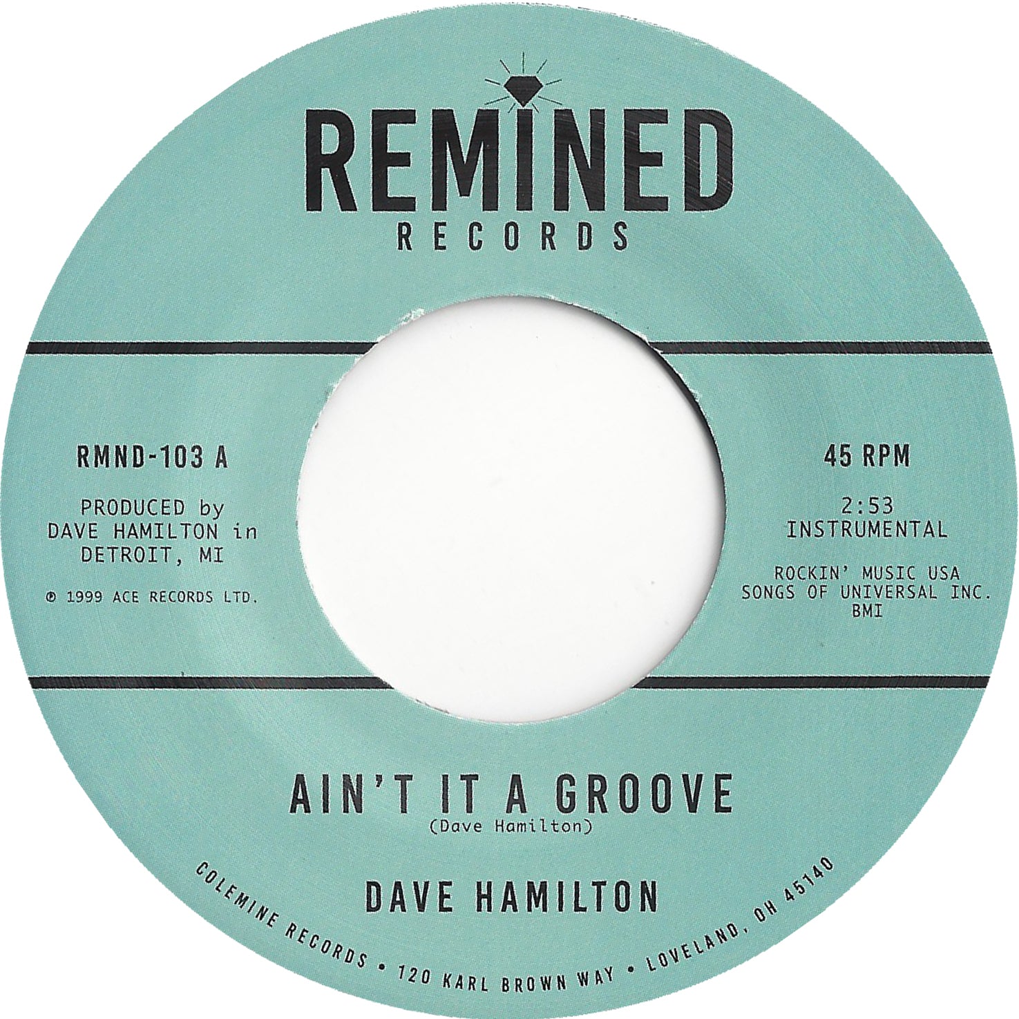 Dave Hamilton Ain't It A Groove 45 tours soul
