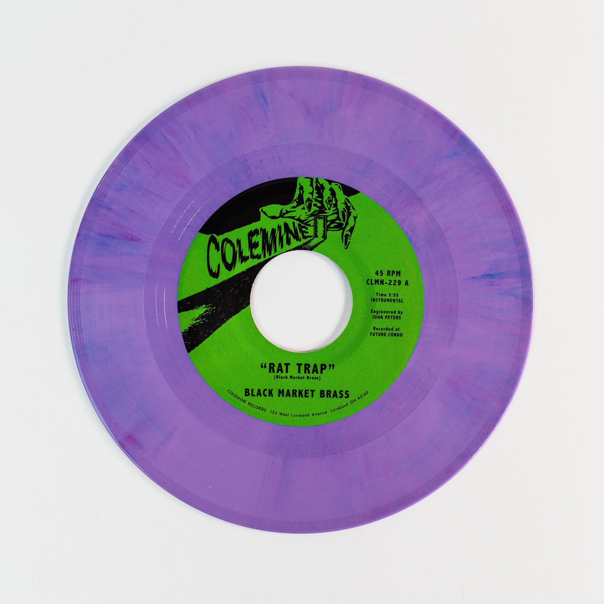Black Market Brass Rat Trap vinyle 7 pouces violet swirl