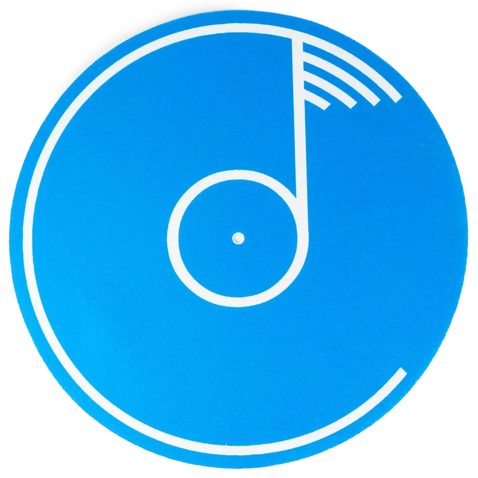 Colemine Slipmat couvre-plateau feutrine bleu