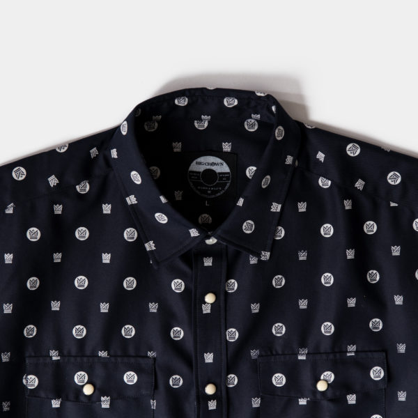 Big Crown Records Wilson & Willy chemise bleue blanche