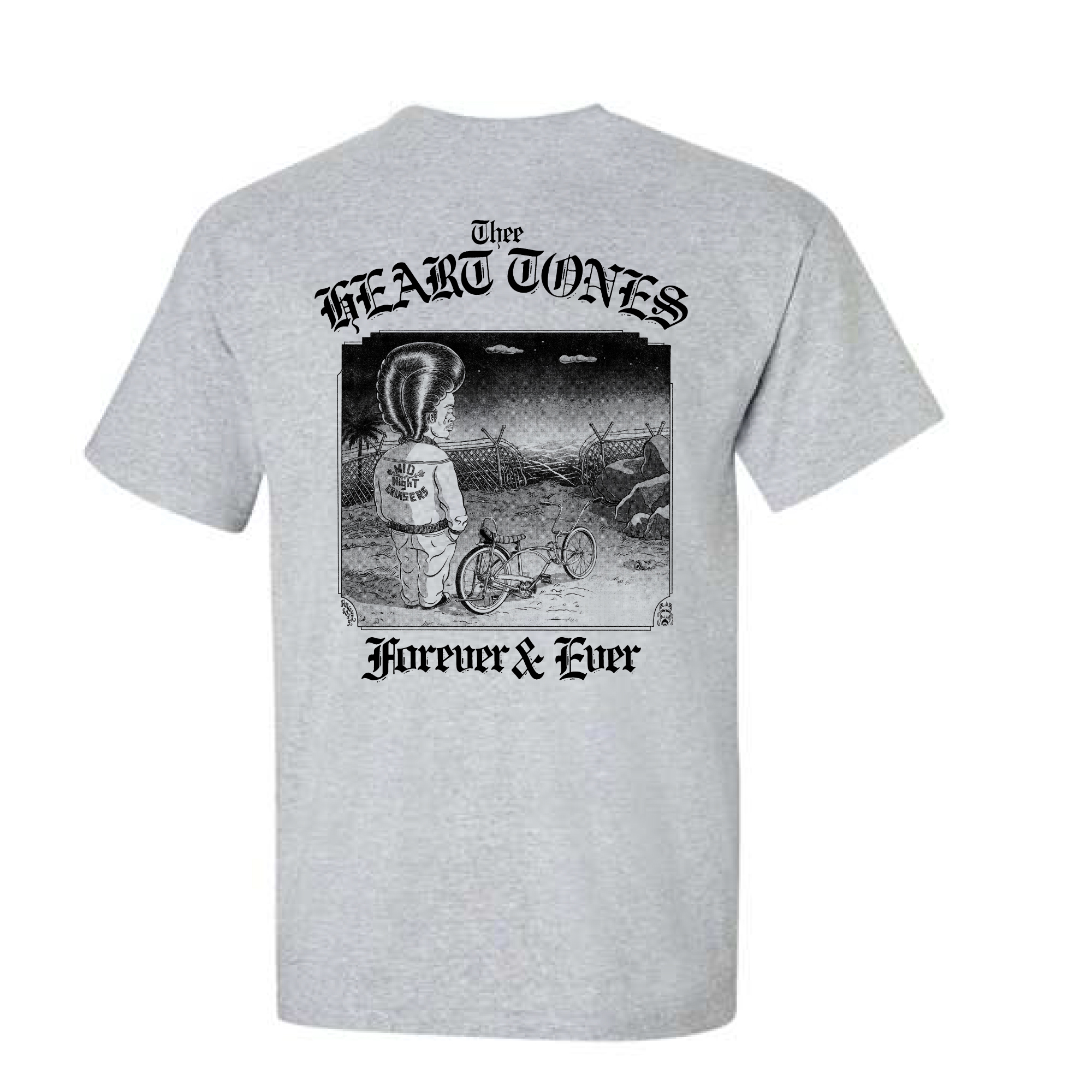 Thee Heart Tones No Longer Mine T-Shirt gris coton