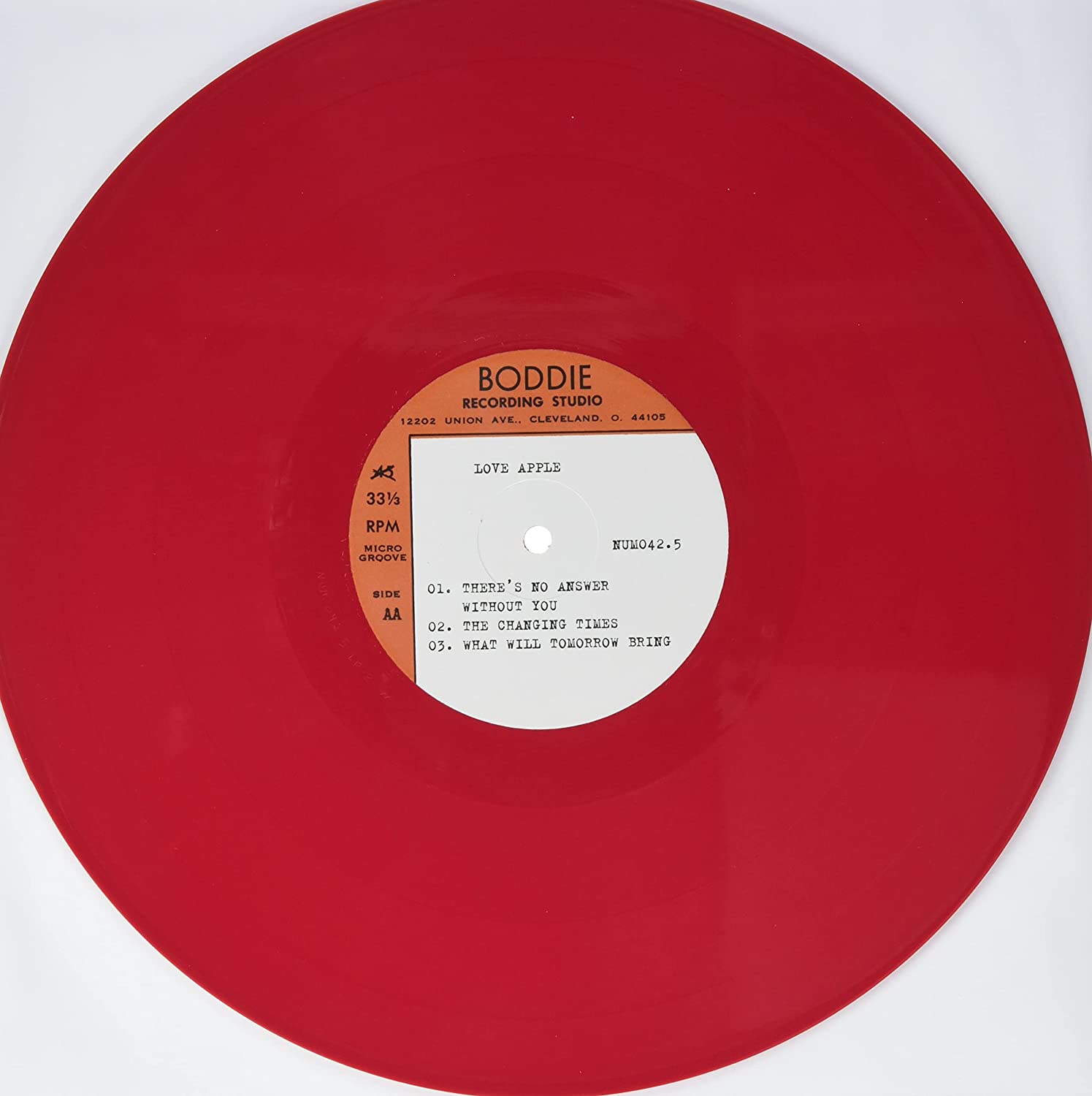 Love Apple Love Apple LP vinyle rouge soul funk Cleveland