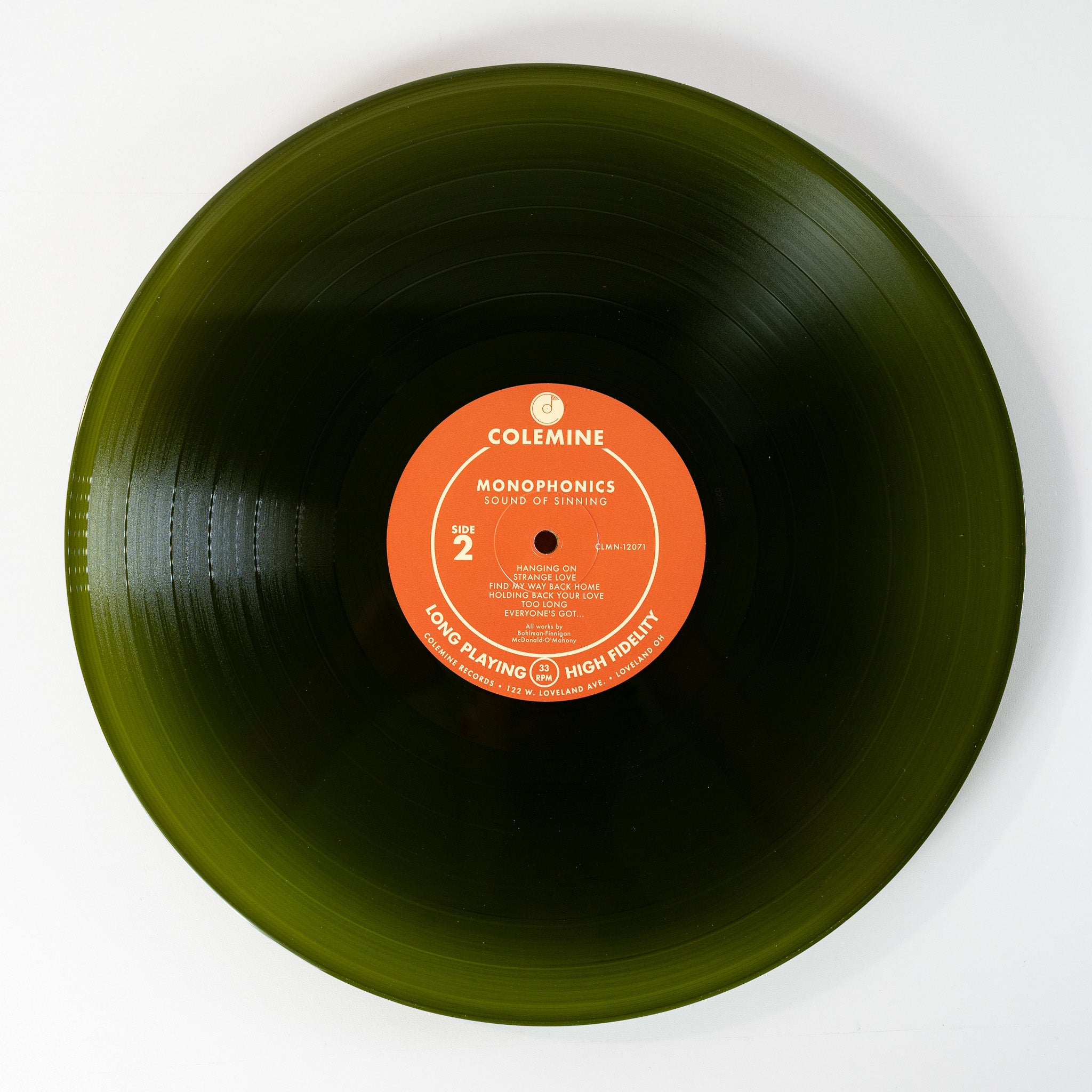 Monophonics Sound Of Sinning vinyle LP vert psychedelic soul