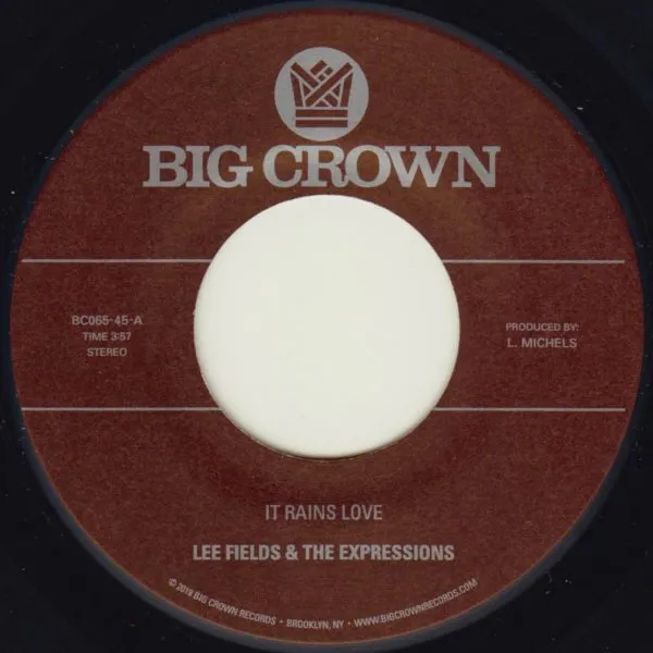 Big Crown It Rains Love Will I Get Off 45 tours soul