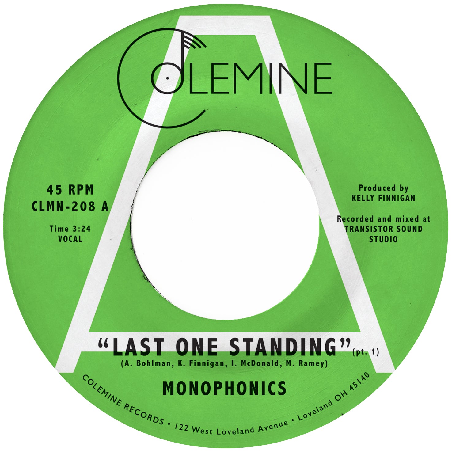 Colemine Monophonics Last One Standing vinyle 7 pouces