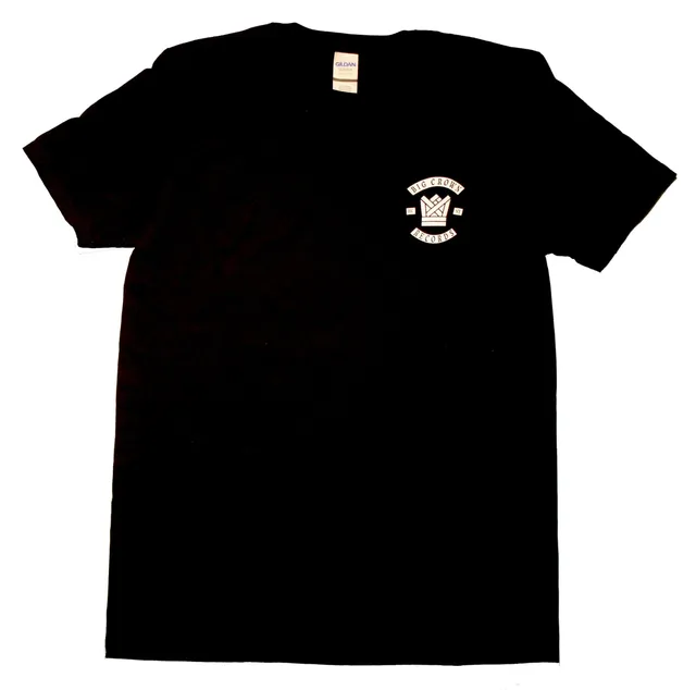 Big Crown Breast Logo t-shirt noir Gildan Softstyle