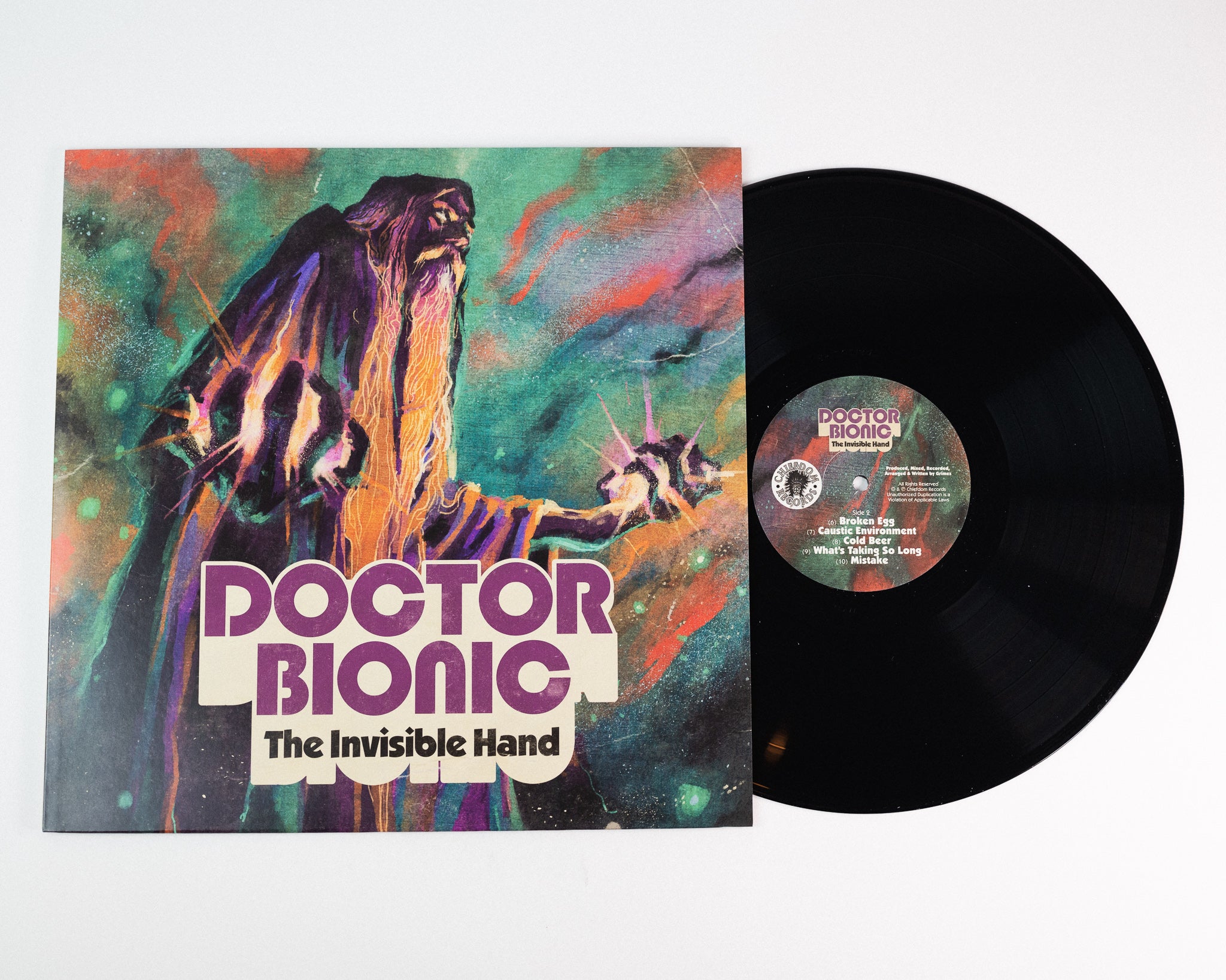 Doctor Bionic The Invisible Hand vinyle LP noir soul-jazz