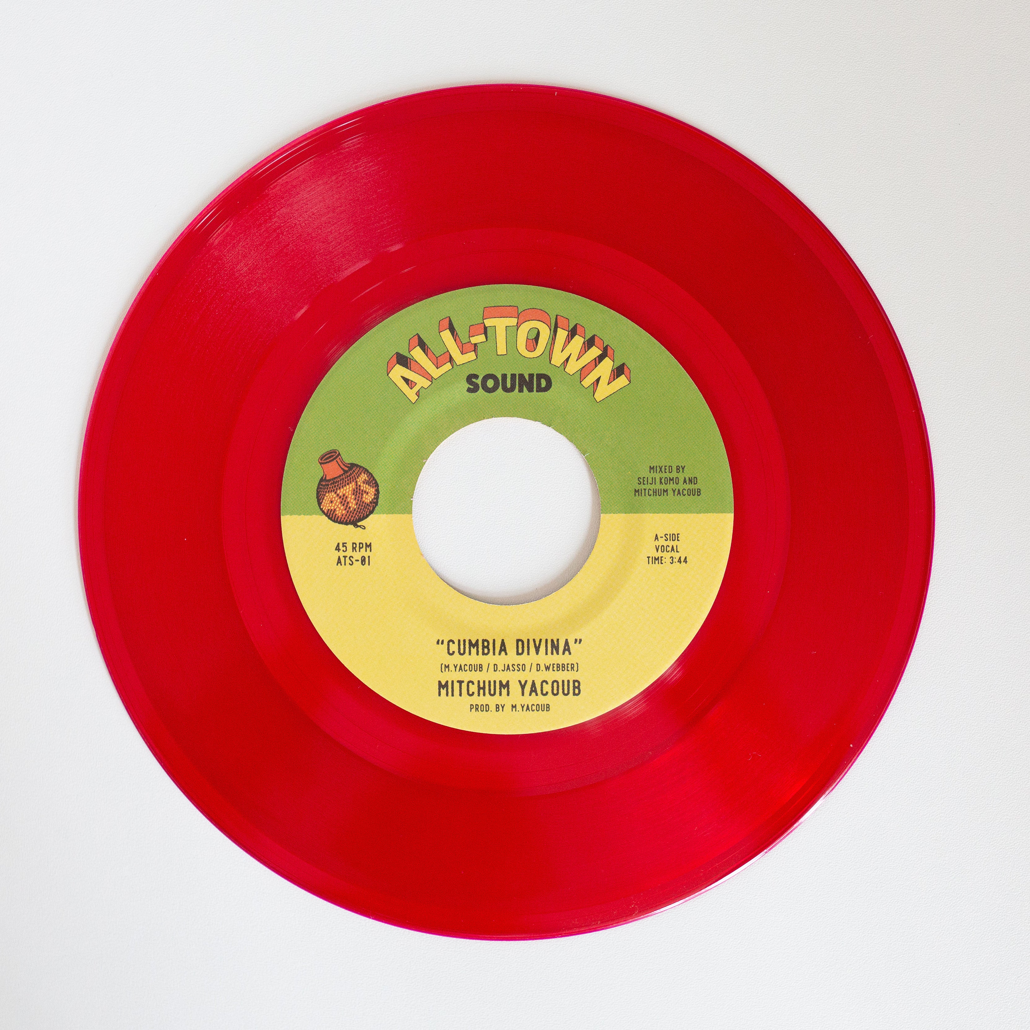 Mitchum Yacoub Cumbia Divina 45 tours vinyle rouge
