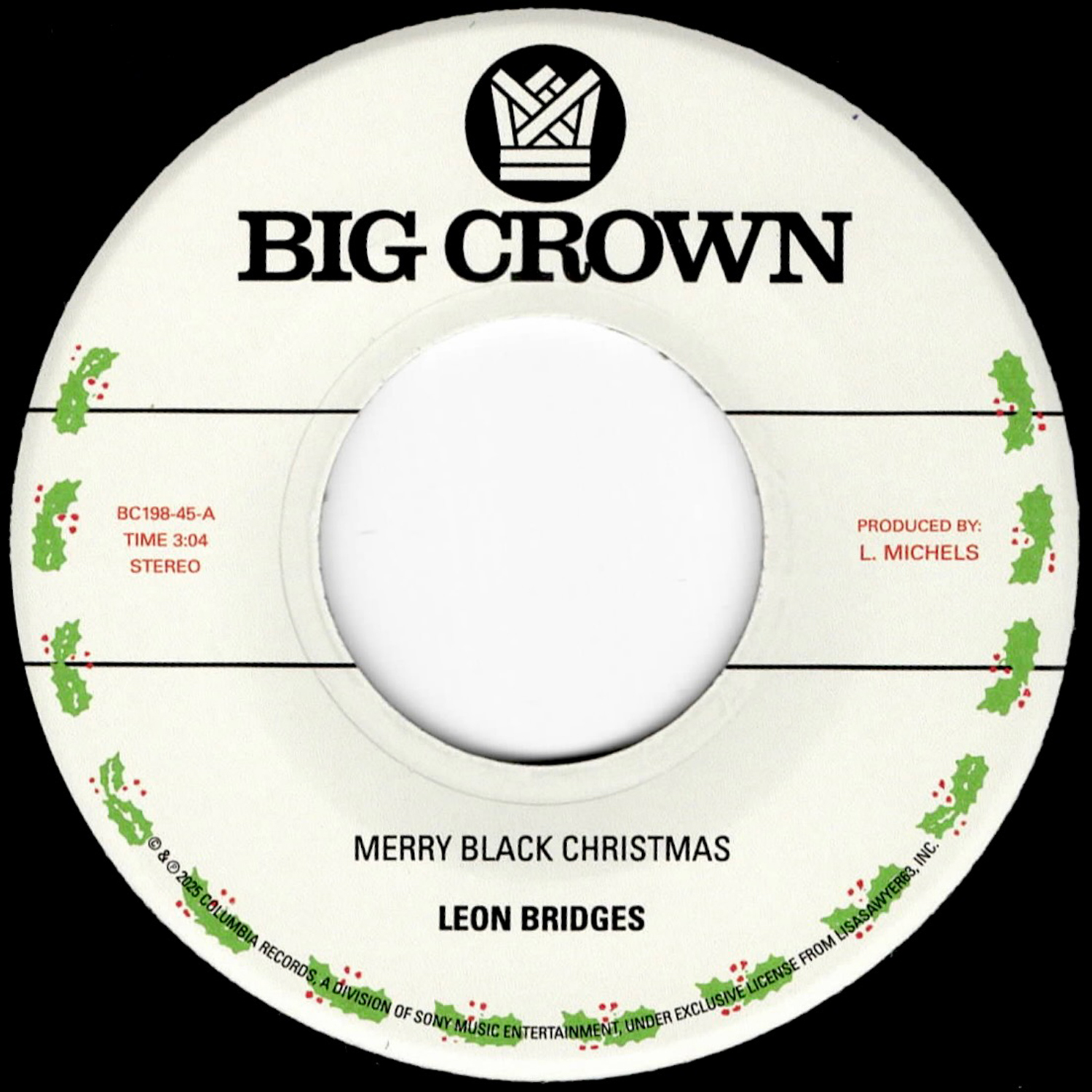 Big Crown Merry Black Christmas 45 tours vinyle 7" soul noël