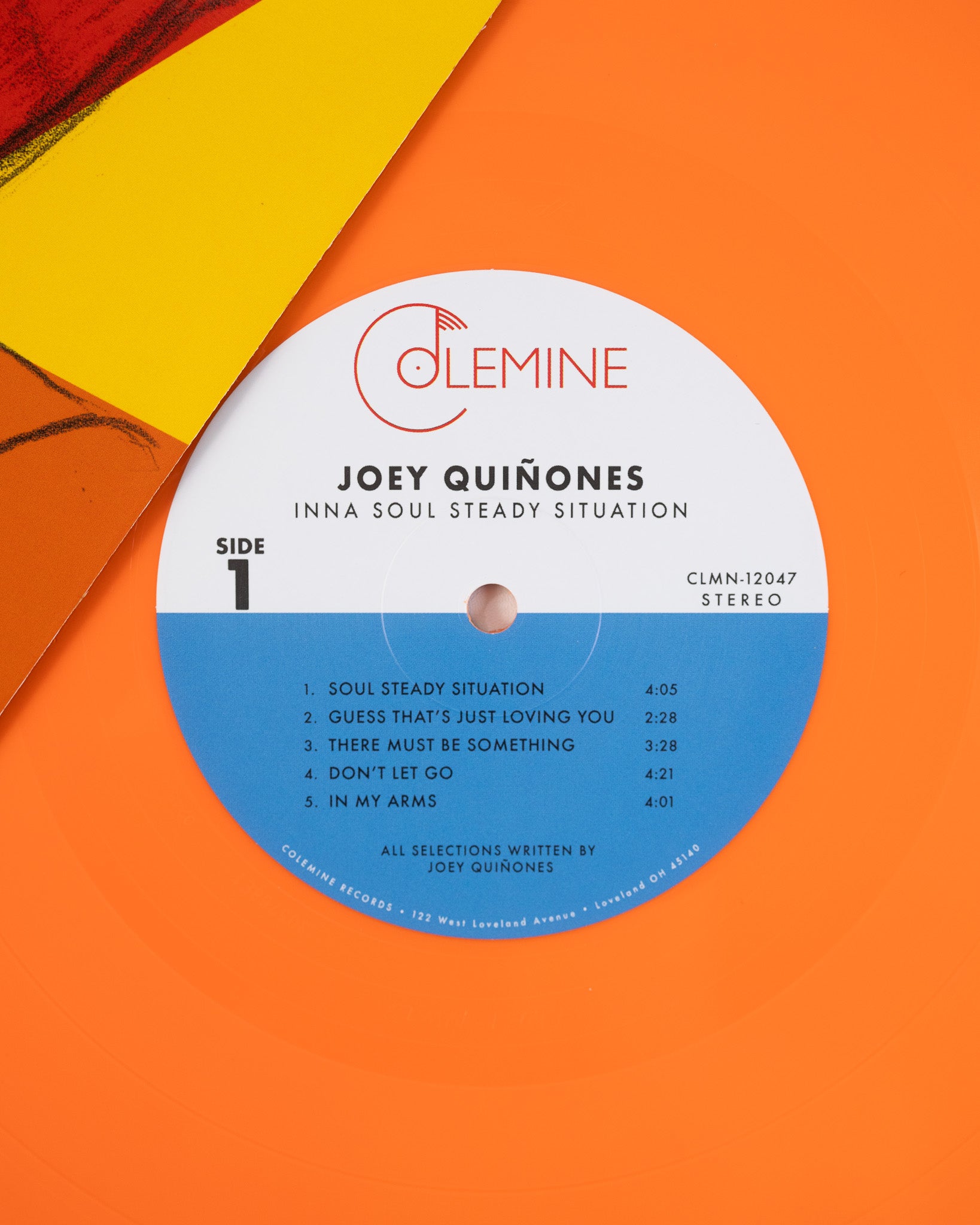 Joey Quiñones Inna Soul vinyle LP orange reggae soul