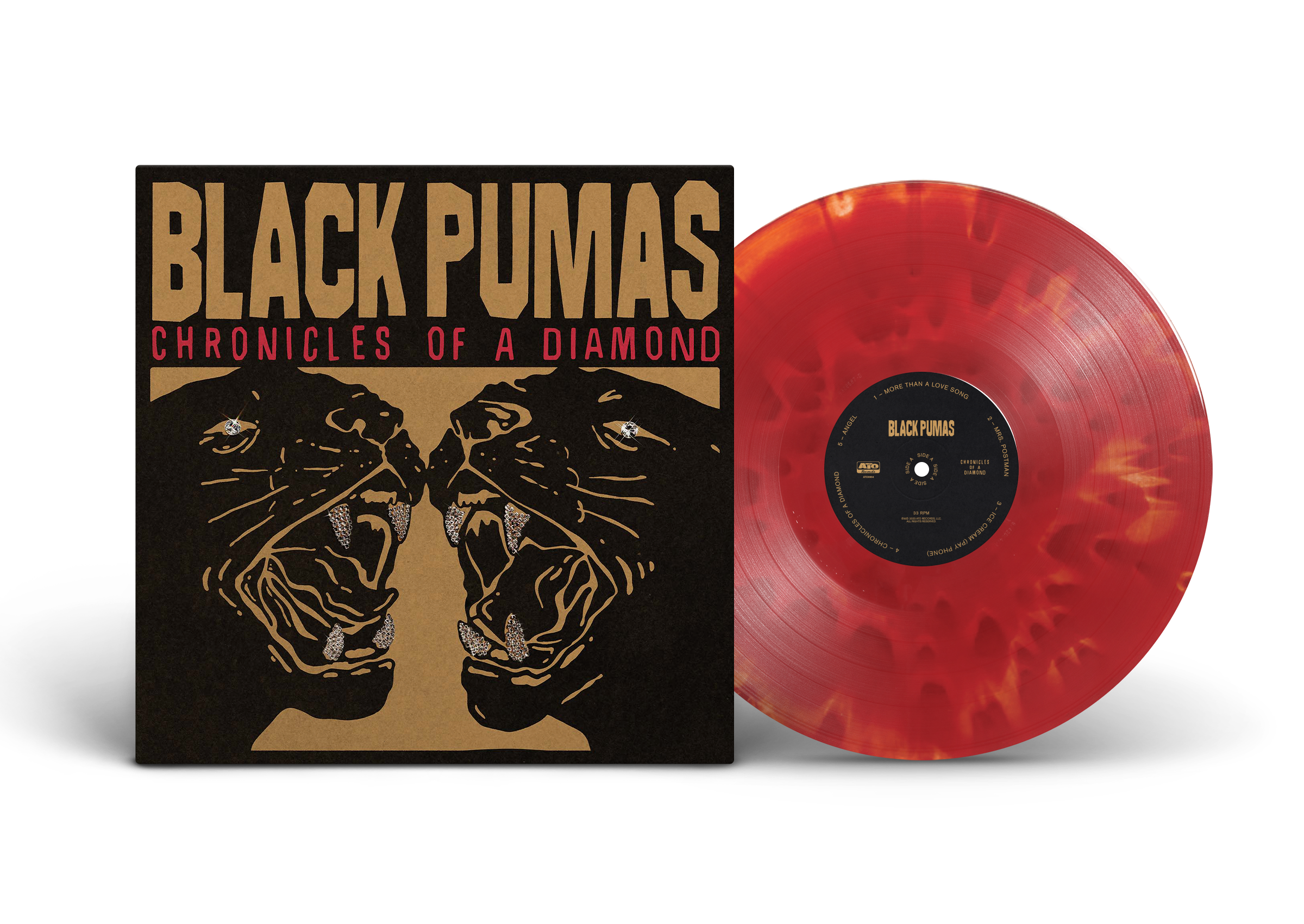 Black Pumas Chronicles Of A Diamond LP vinyle rouge soul psyché