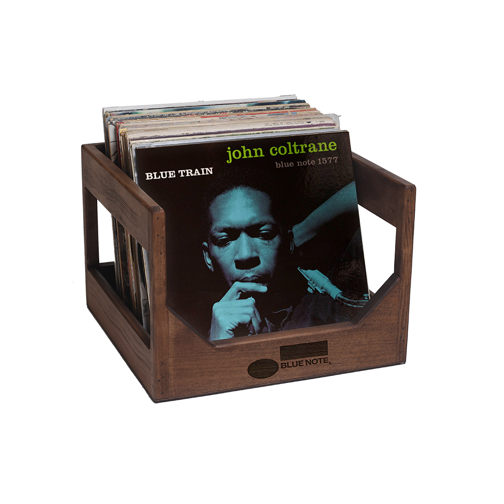 Blue Note The Cube bac vinyle bois noyer foncé 40 LP