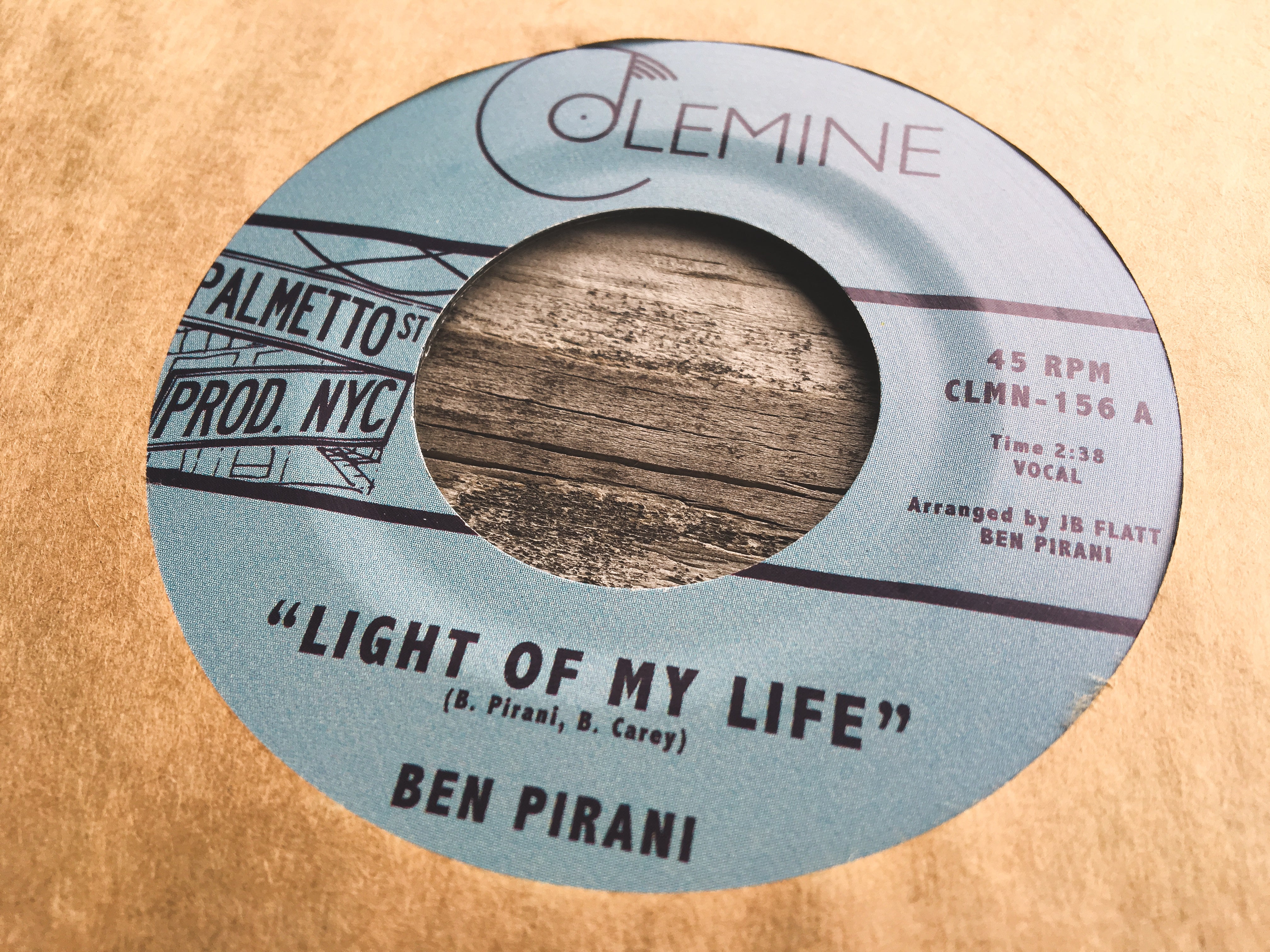 Ben Pirani Light Of My Life 45 tours vinyle 7" noir soul