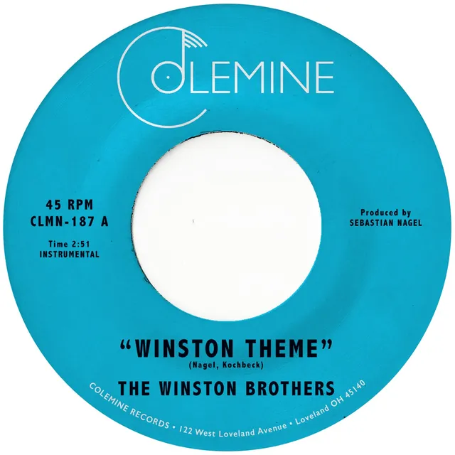 The Winston Brothers Winston Theme 45T orange funk
