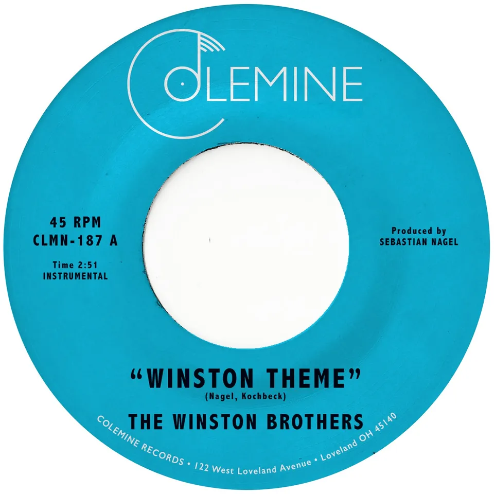 The Winston Brothers Winston Theme 45T orange funk