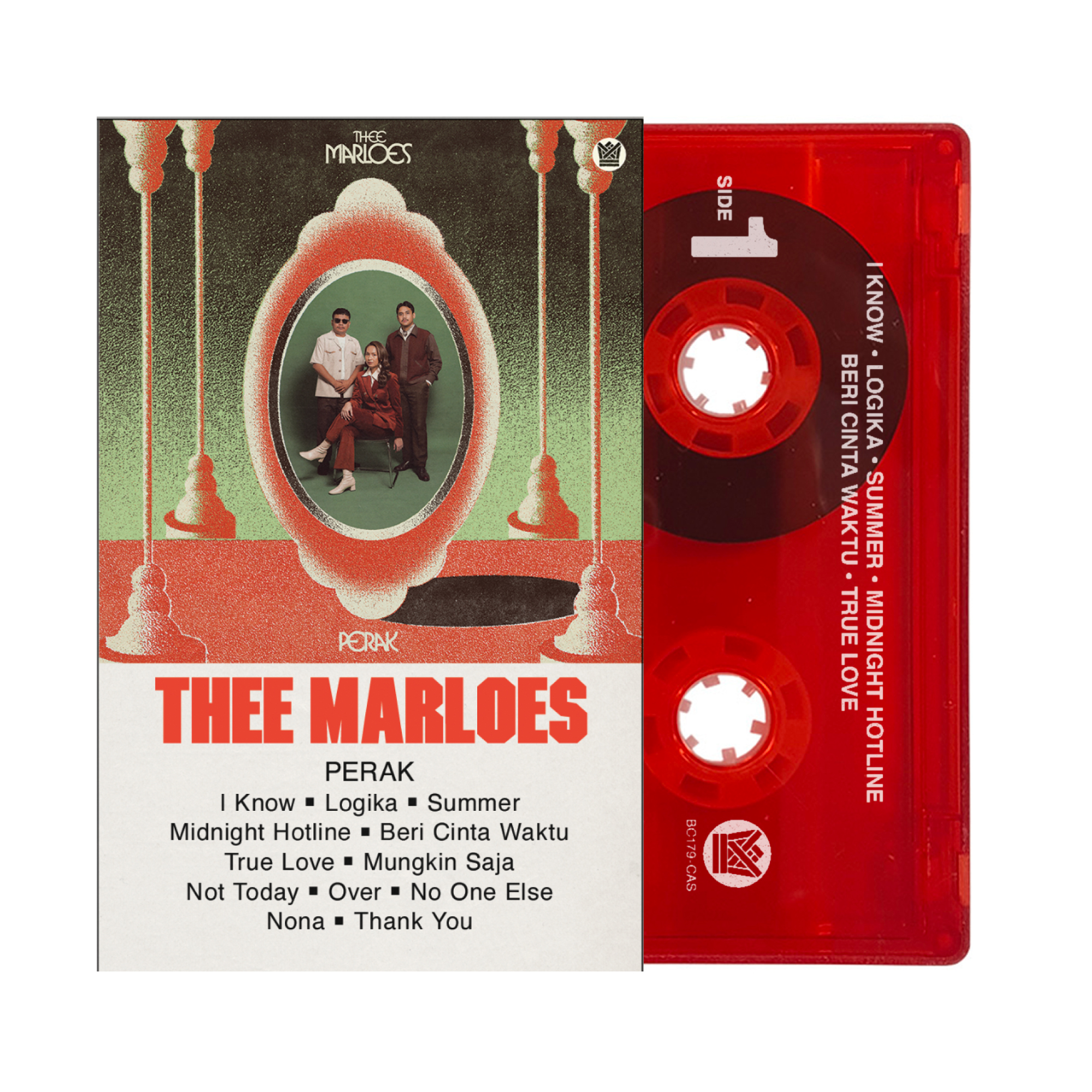 Thee Marloes Perak vinyle couleur hijau merah smoke