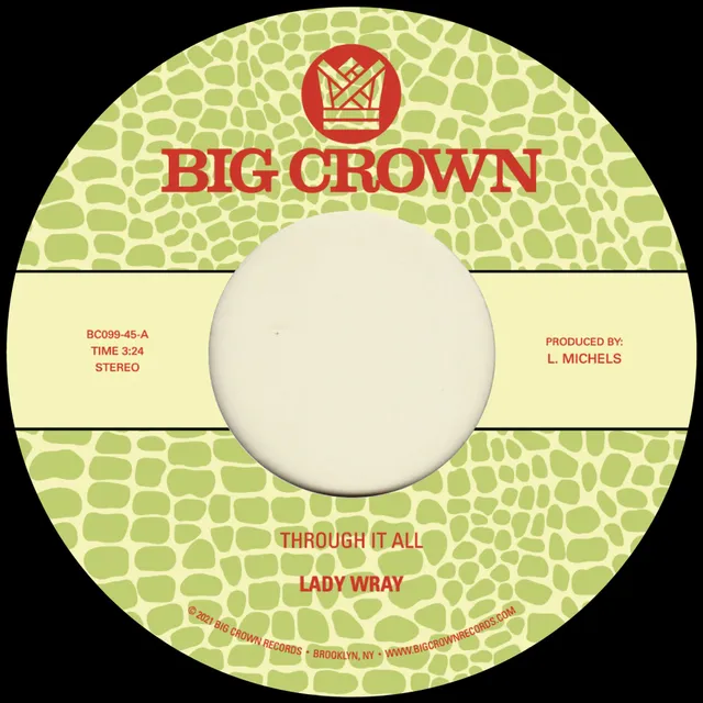 Big Crown Lady Wray Through It All 45 tours vinyle